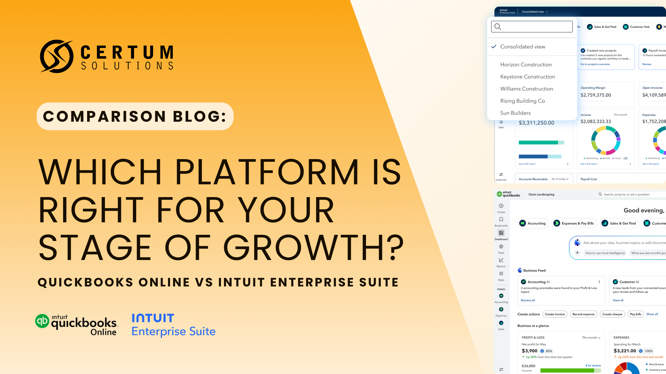 QuickBooks Online vs. Intuit Enterprise Suite: Which One Does Your Business Actually Need?
