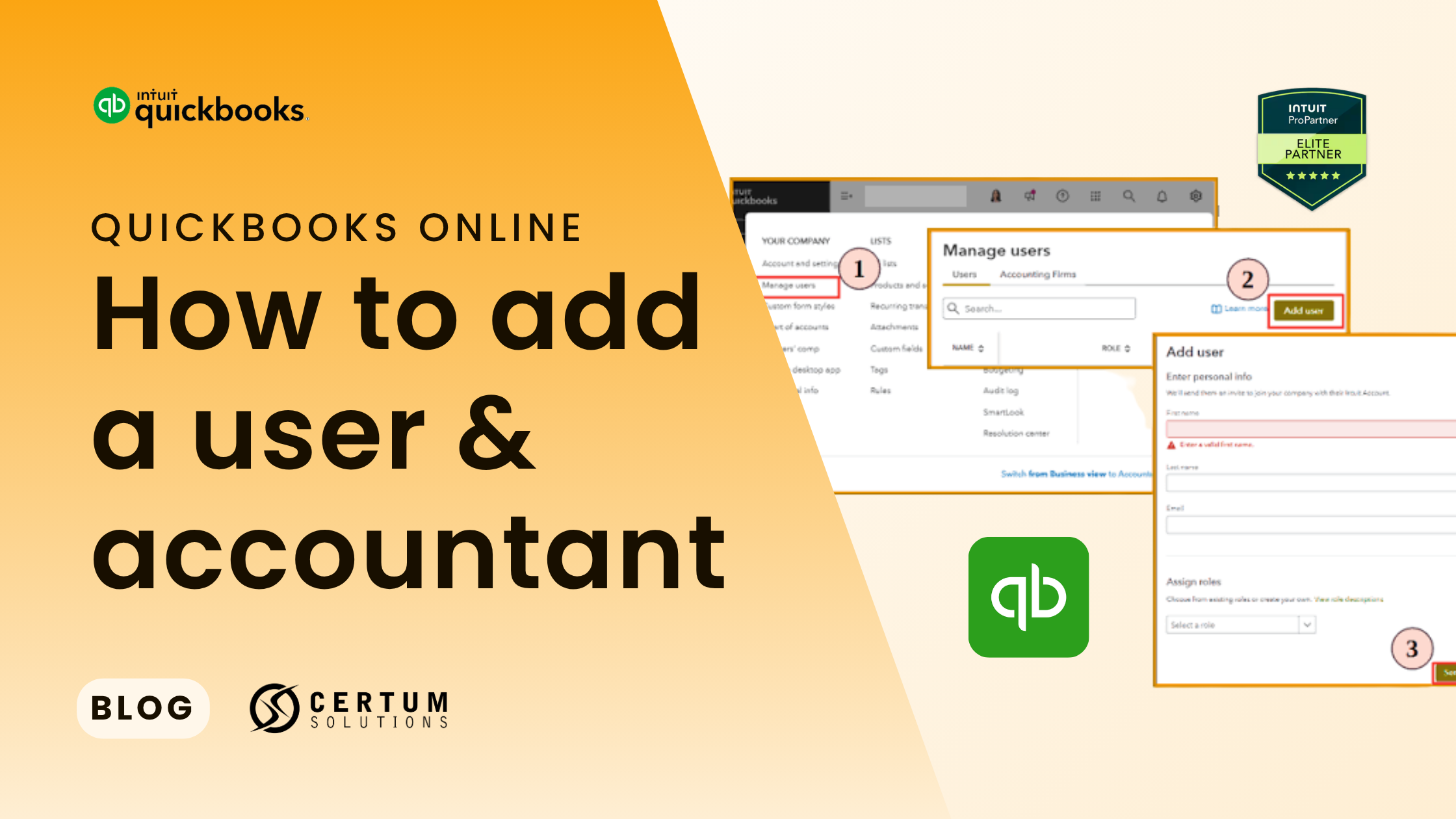 How to Add a User or Accountant in QuickBooks Online — Step-by-Step