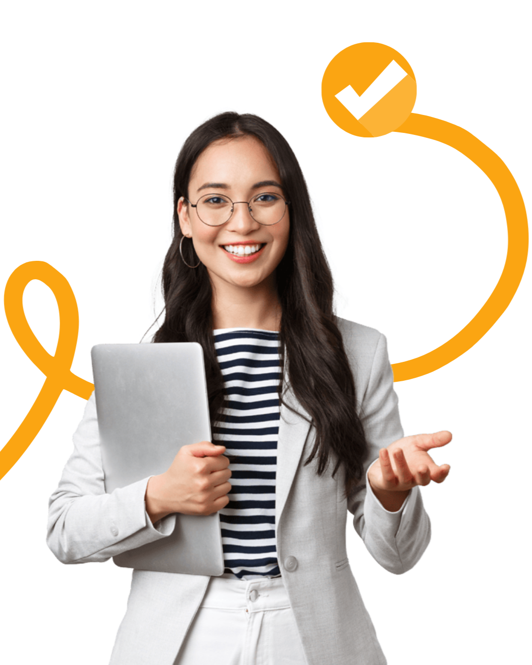 QuickBooks dashboard on a laptop showing profit and loss, cash flow, and reconciled account balances