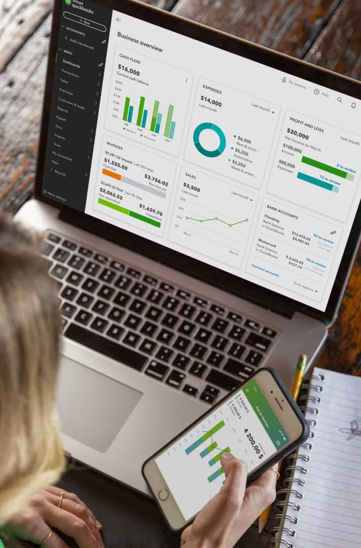 QuickBooks Business Overview Dashboard 2026