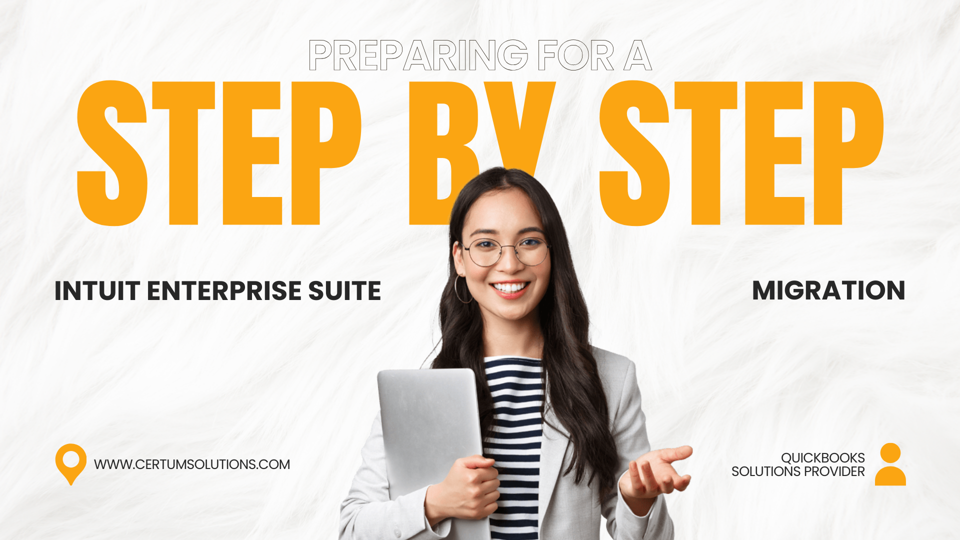 Consultant showing step by step intuit enterprise suite migration timeline