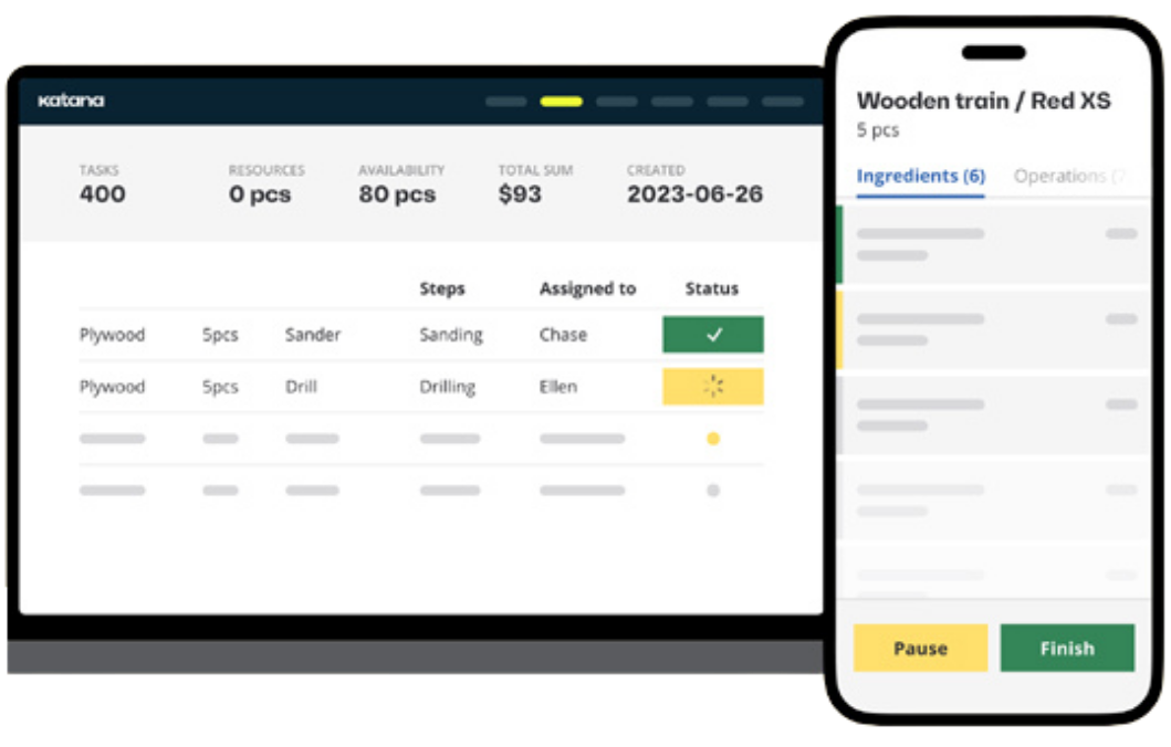 Integrated inventory and accounting dashboard showing real-time COGS, margins, and warehouse tracking