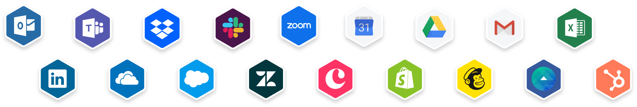 Monday.com system Integrations list