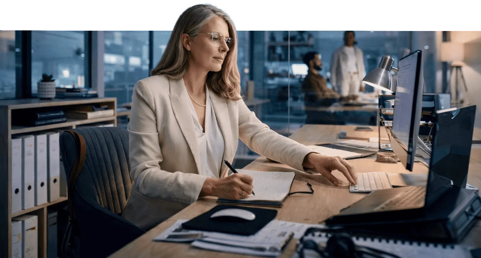 professional business woman prioritizing values over profit