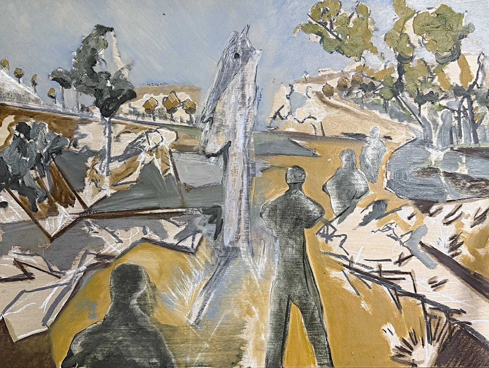  Allegory, The Wayfarers   Oil on board  45.5x61cm 2026