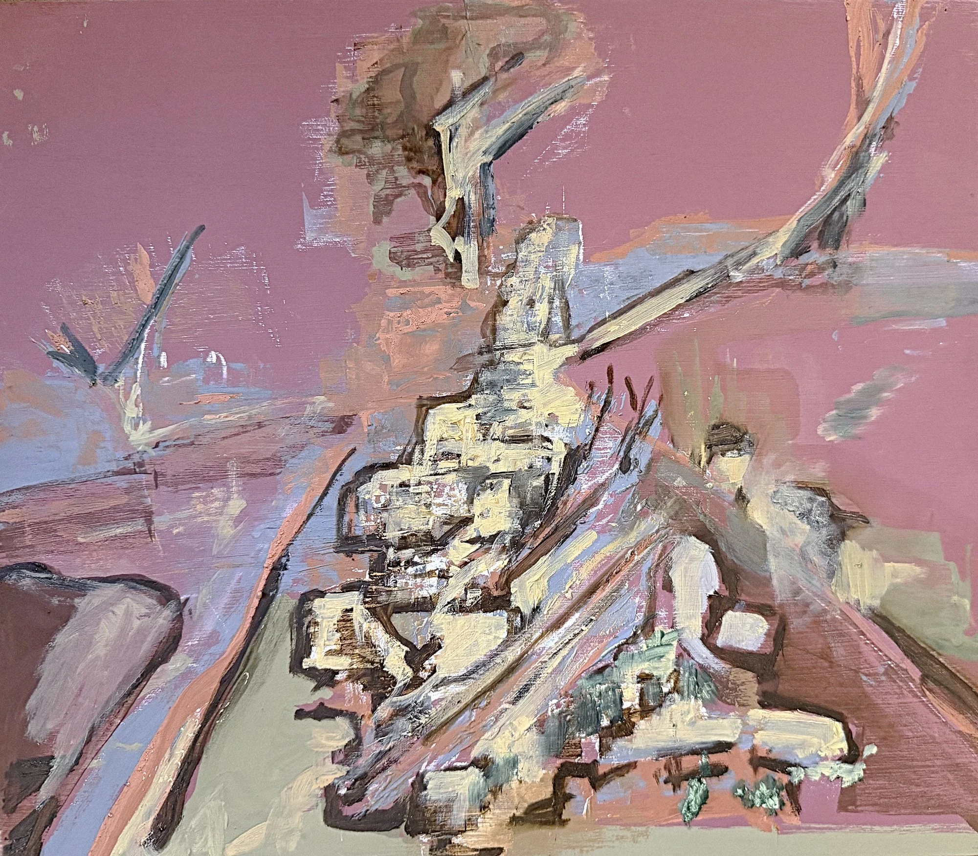  Battleship rock   Oil on board  35x40cm 2026