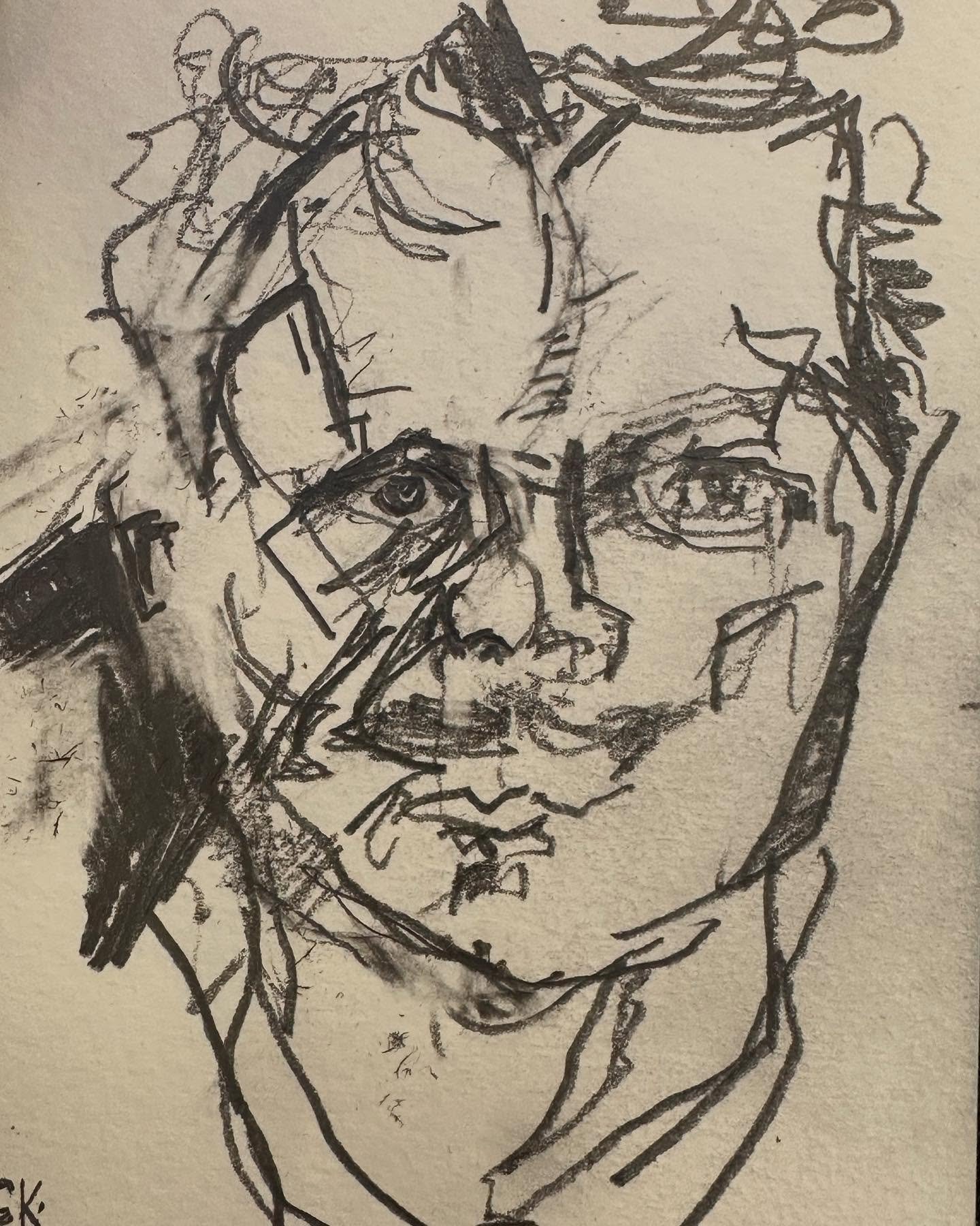 &agrave; la fin de la journ&eacute;e, sept vignettes de portraits du peintre Christian Krohg: 

Portrait d&rsquo;August Strindberg, 1893
P. du peintre Frits Thaulow, 1881 
P.d. Constance Bruun, 1885 
P.d. Georg Brandes, 1879
P.d. Alexandra Thaulow, 1