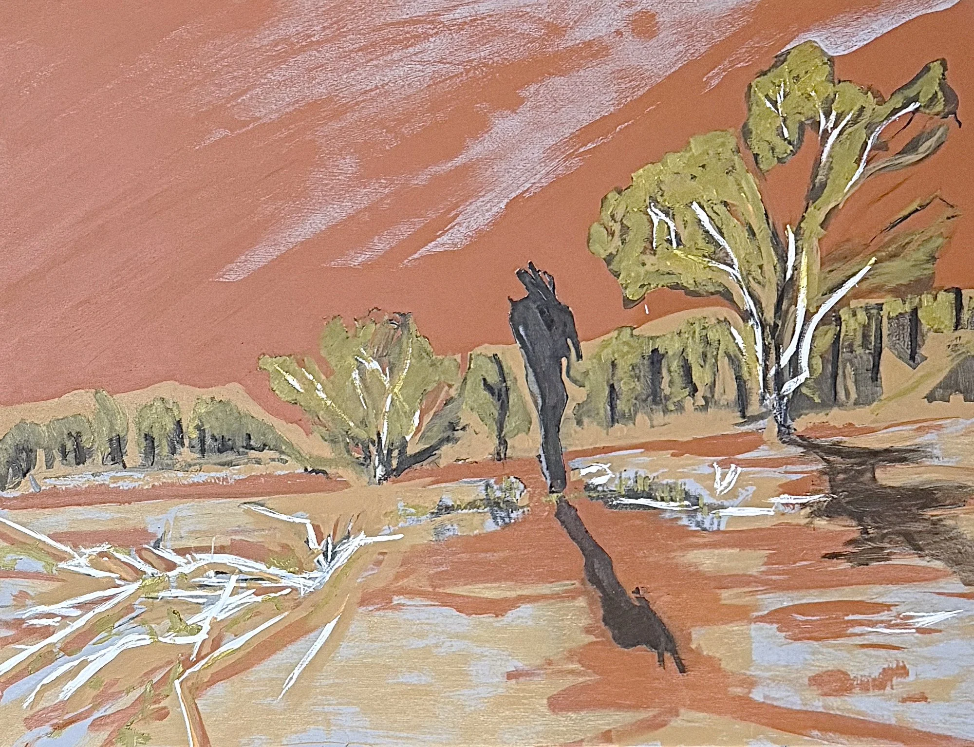  Sentinel 1 - I find myself reflecting   Oil on board  61x80cm 2026