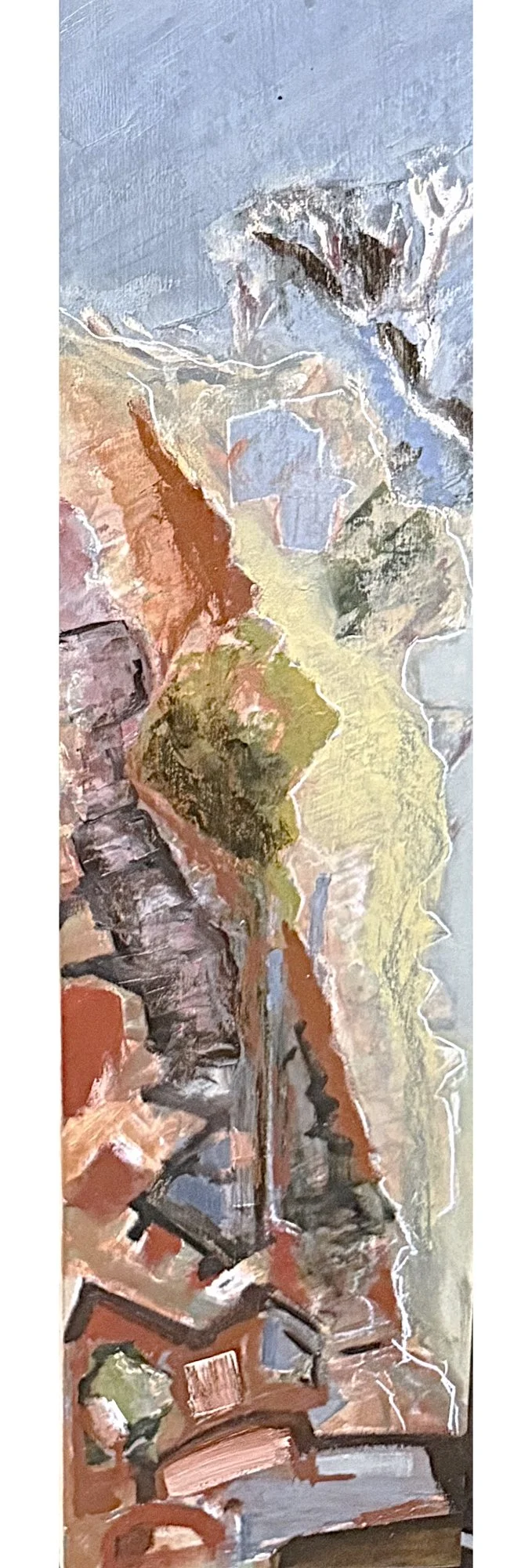  Over the crest   Oil on board  80x20cm 2026