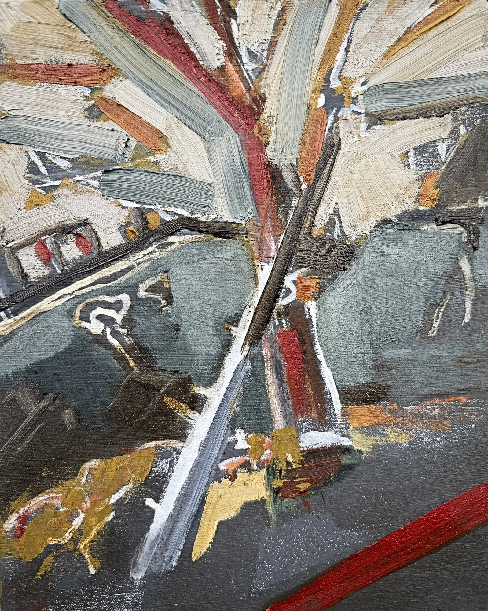  Lightning Tree   Oil on board  25x20cm 2026