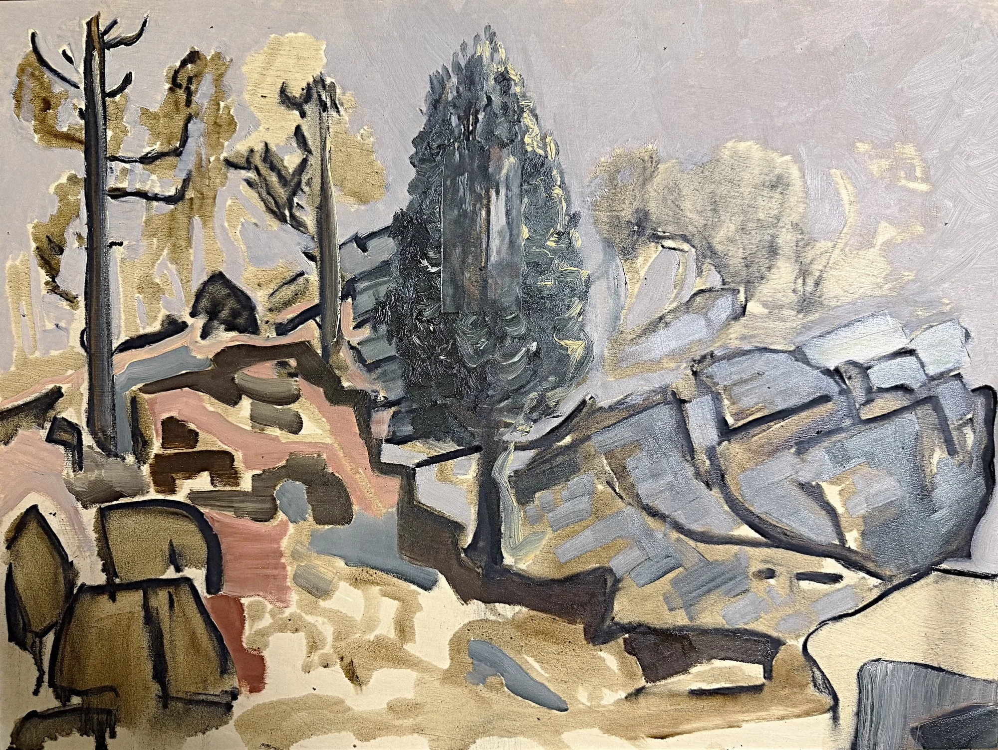  Lone Pine   Oil on board  45.5x61cm 2026