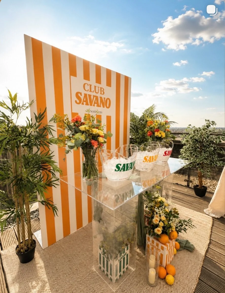 Welcome to Club Savano, rooftop shenanigans hosted by @olivia_attwood to launch her new cocktail brand @savano 🍸

That was fun, thank you @mimiandlueventdesign &amp; @screativeagency for pulling it off in style 🔥

#rooftopparty #savanolaunch #savan