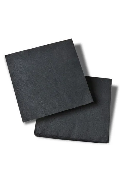 Black Cocktail Napkins
