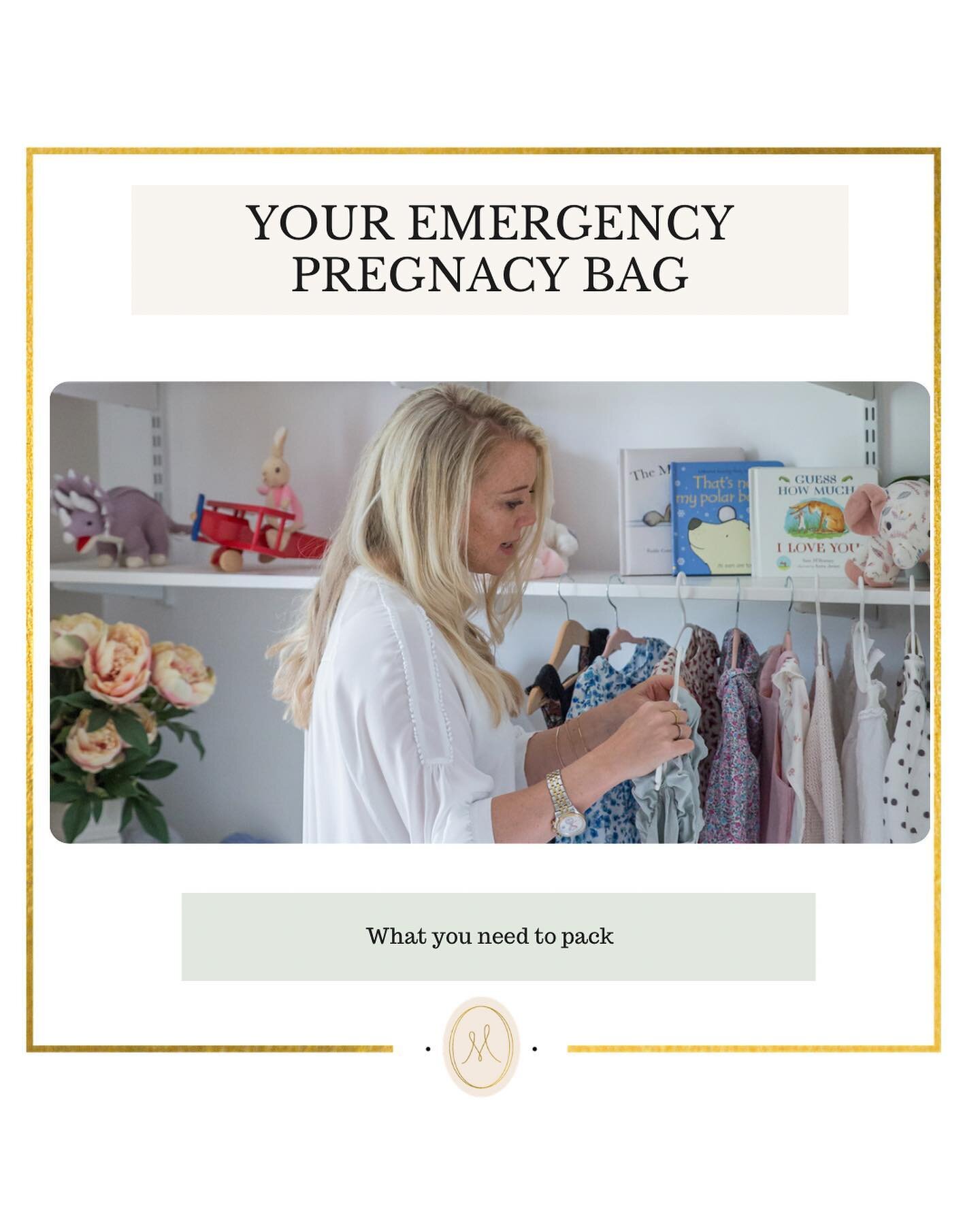 What else would you pack in your emergency pregnancy bag?