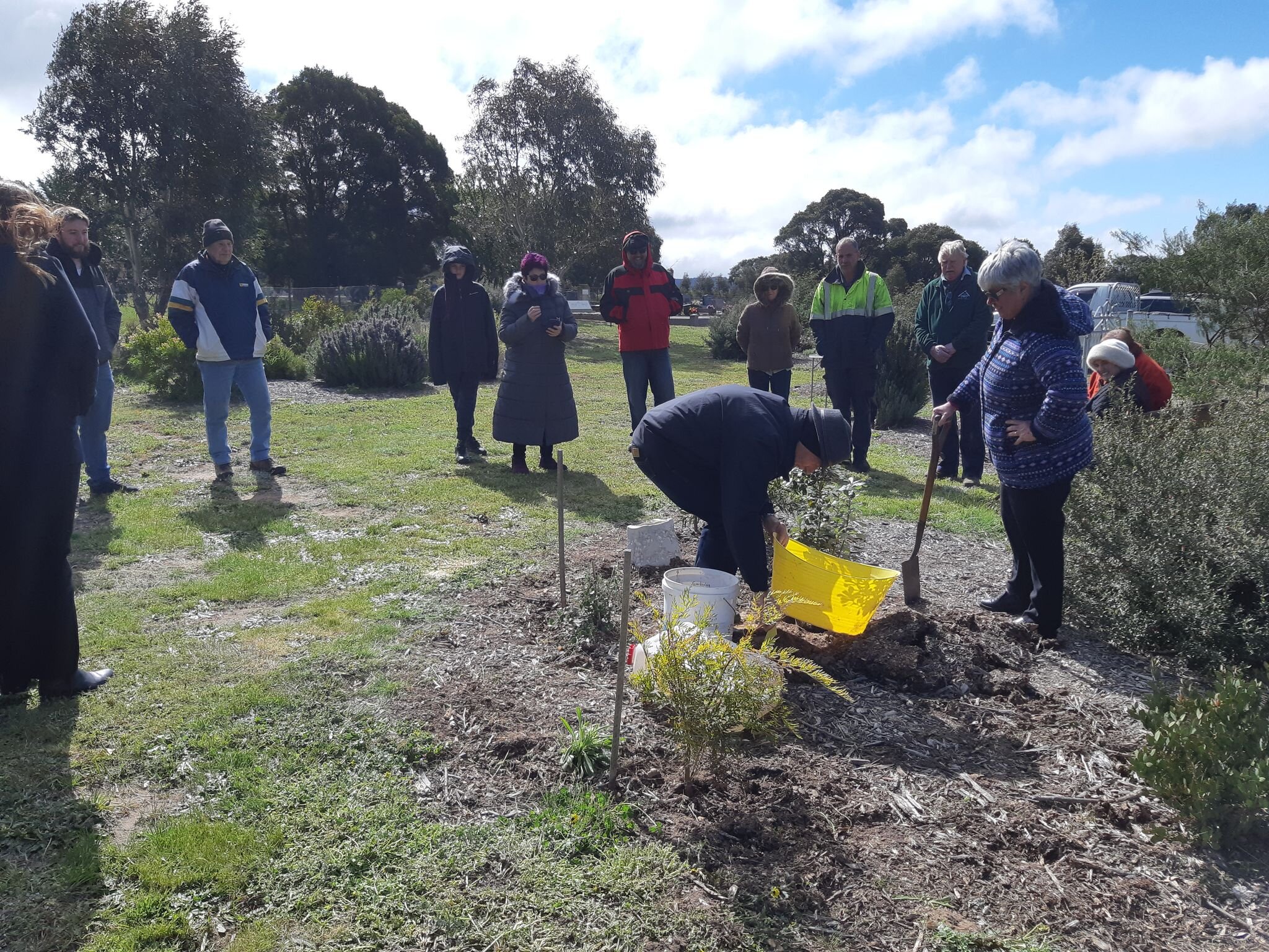  Remembering Keith, a founding Tarago Landcare member, with a memorial tree planting.  