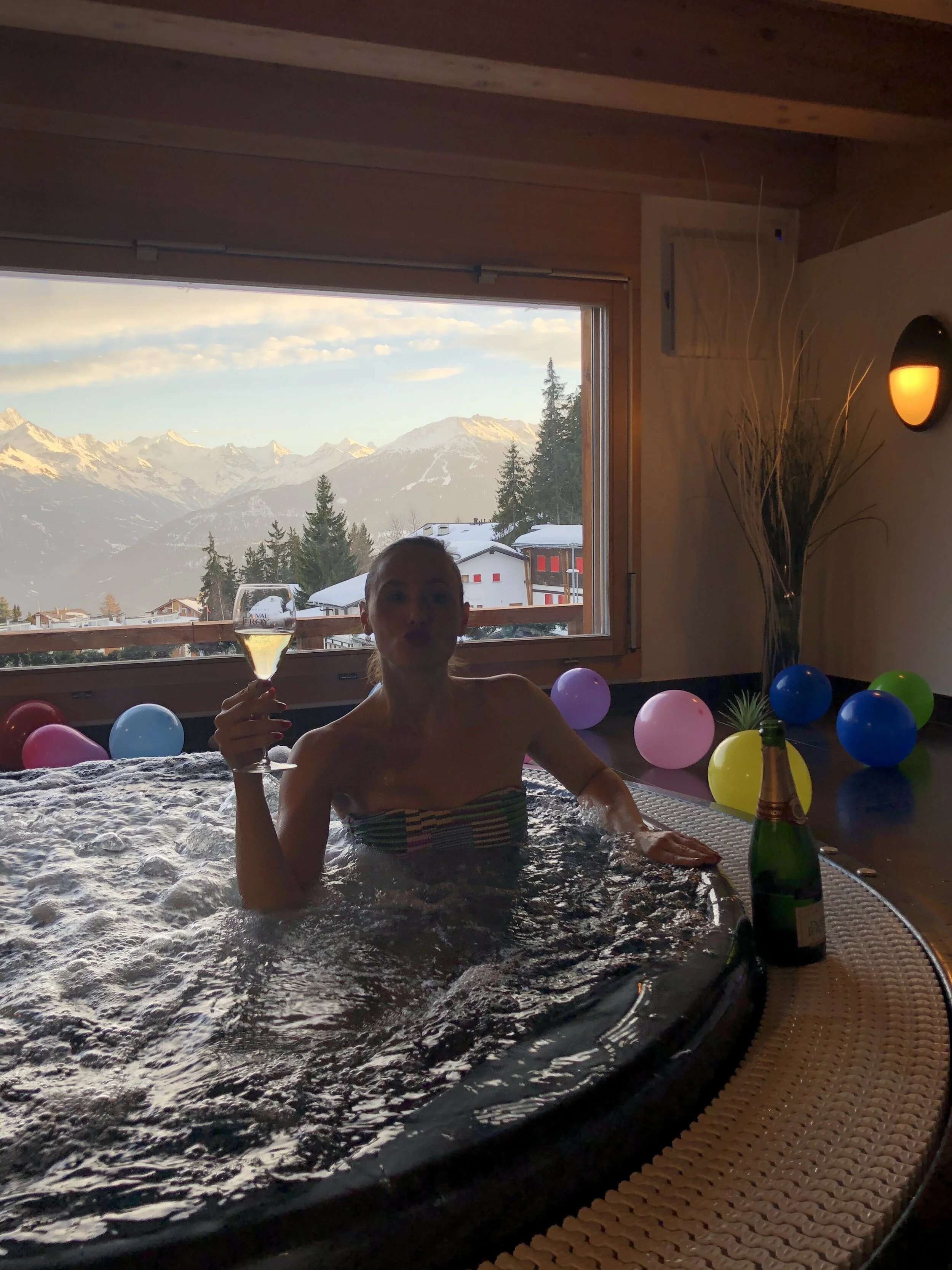 J'ai soufflé ma bougie dans le jacuzzi 