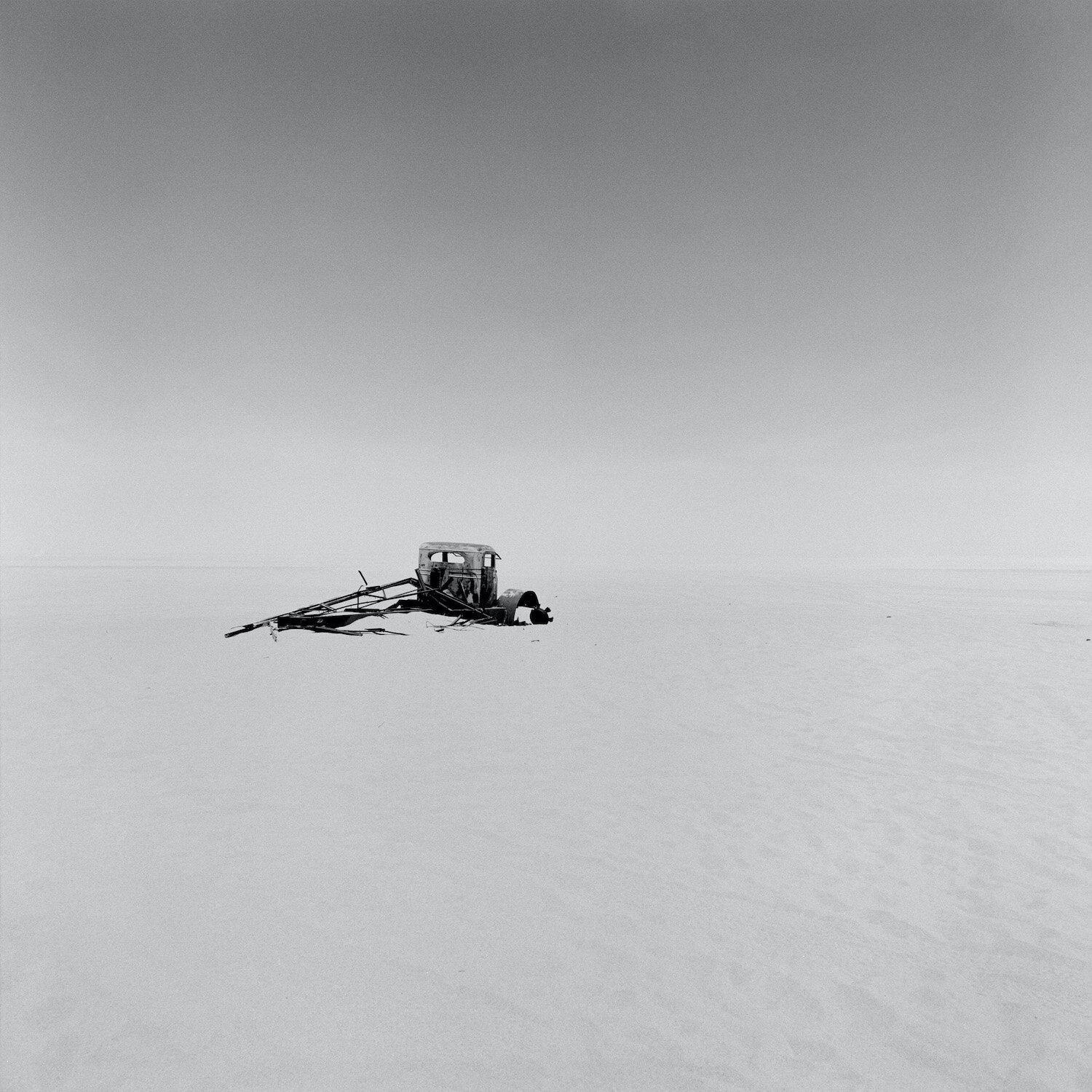 Epave de guerre (camion de l'armée anglaise)