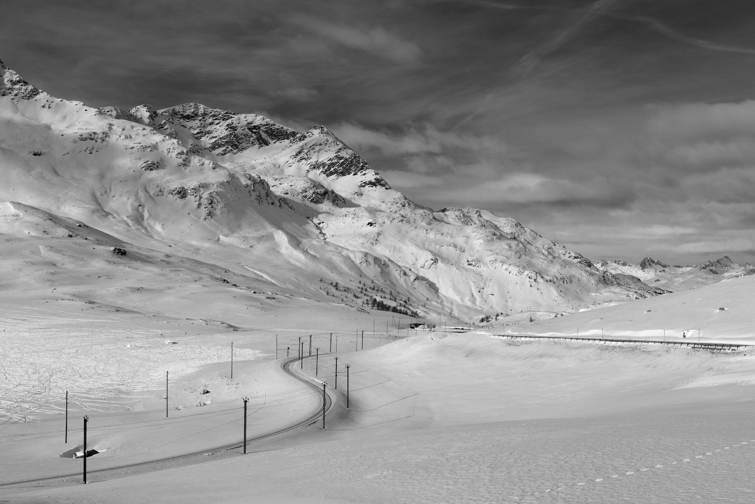 Winter at Bernina Pass
