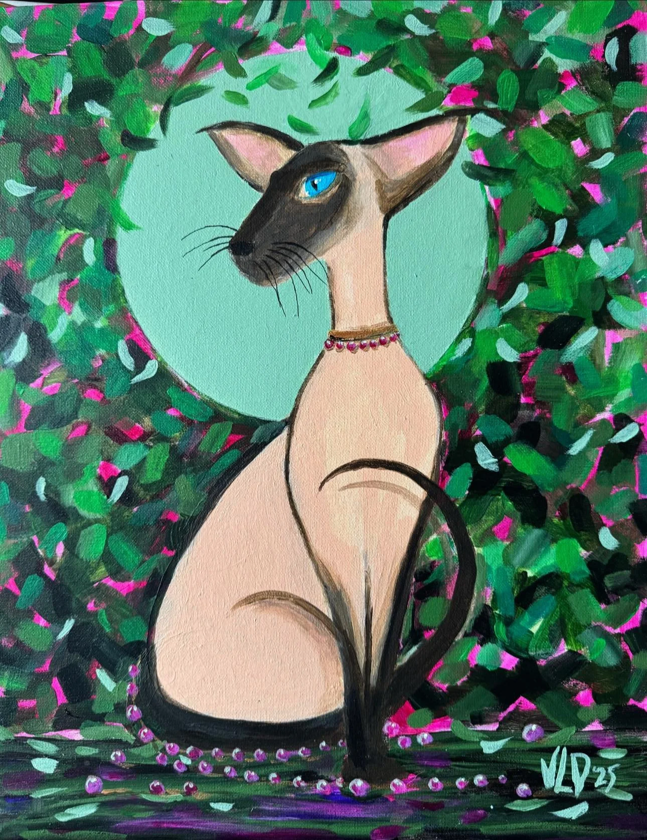 “Pawsidential Portrait”
Acrylic on canvas Board, 14 x 18 in