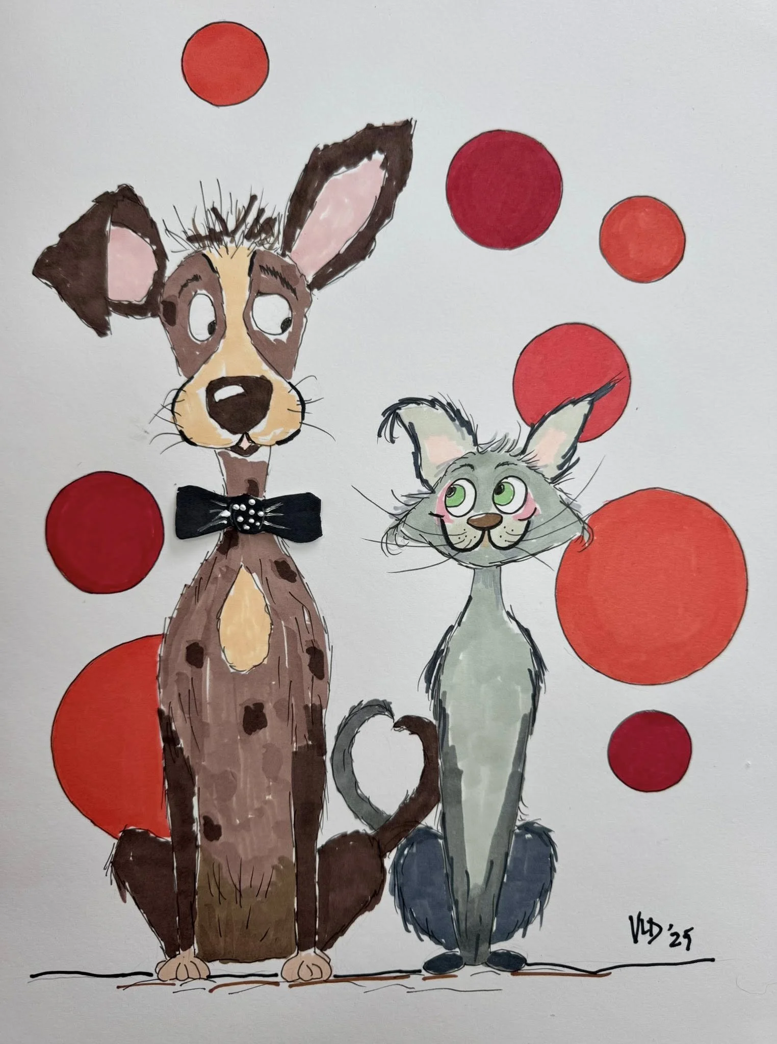 Twinkle 9 x 12 in, artist markers (Not available)