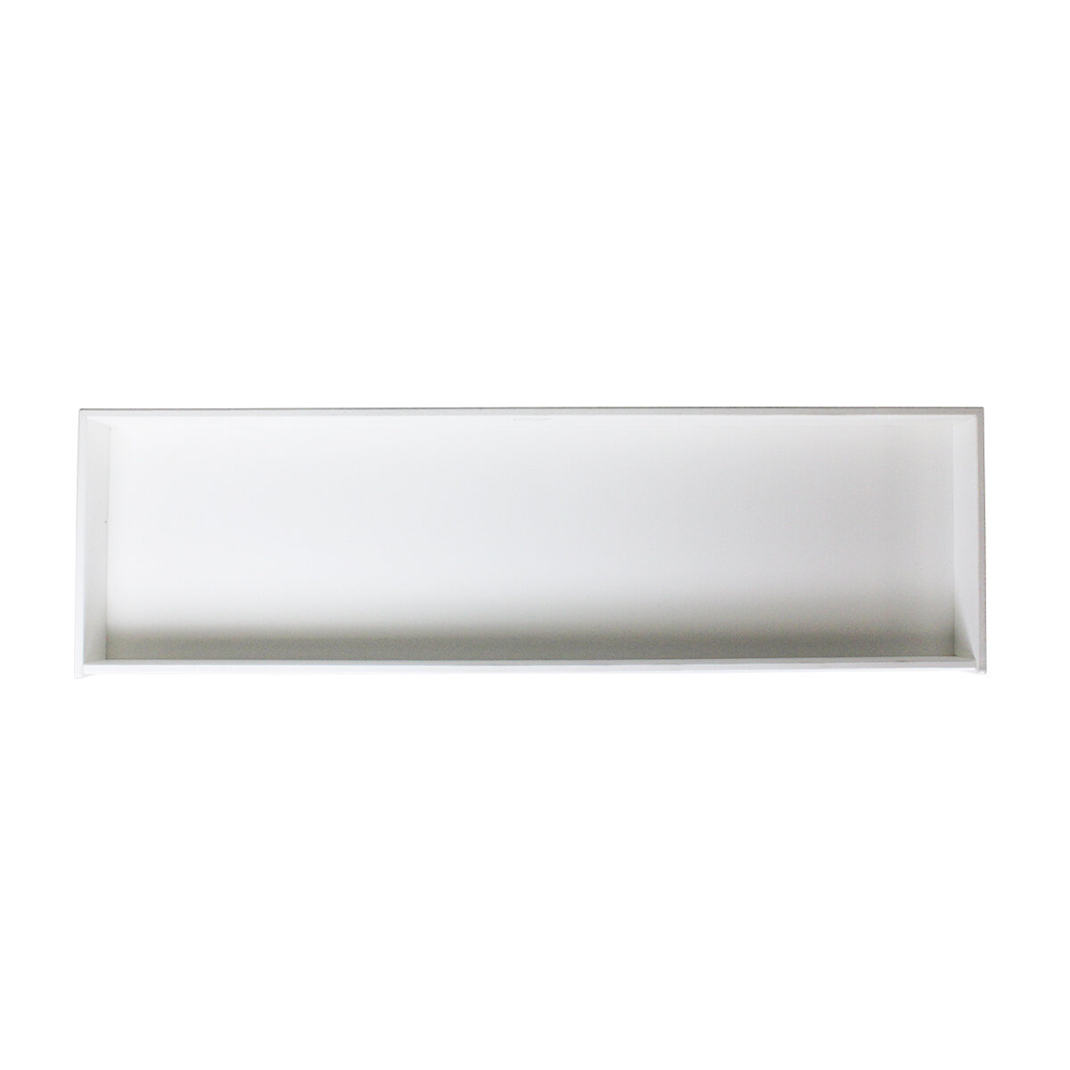 White 24 Width x 16 Height x 9 Depth TrippNT 50178 PVC Straight Double Safety Shelves 
