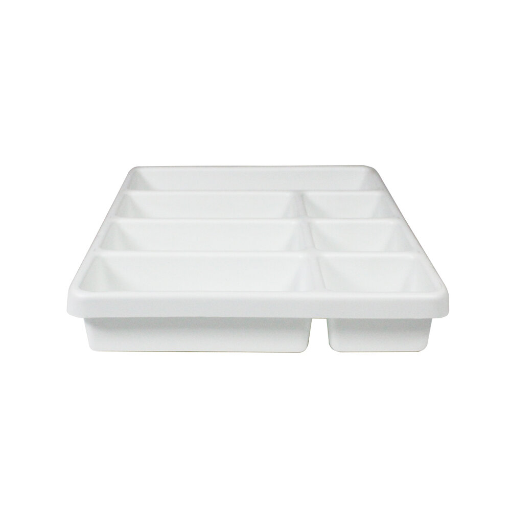 Simplehouseware 7 Compartments Adjustable Pan Organizer, White