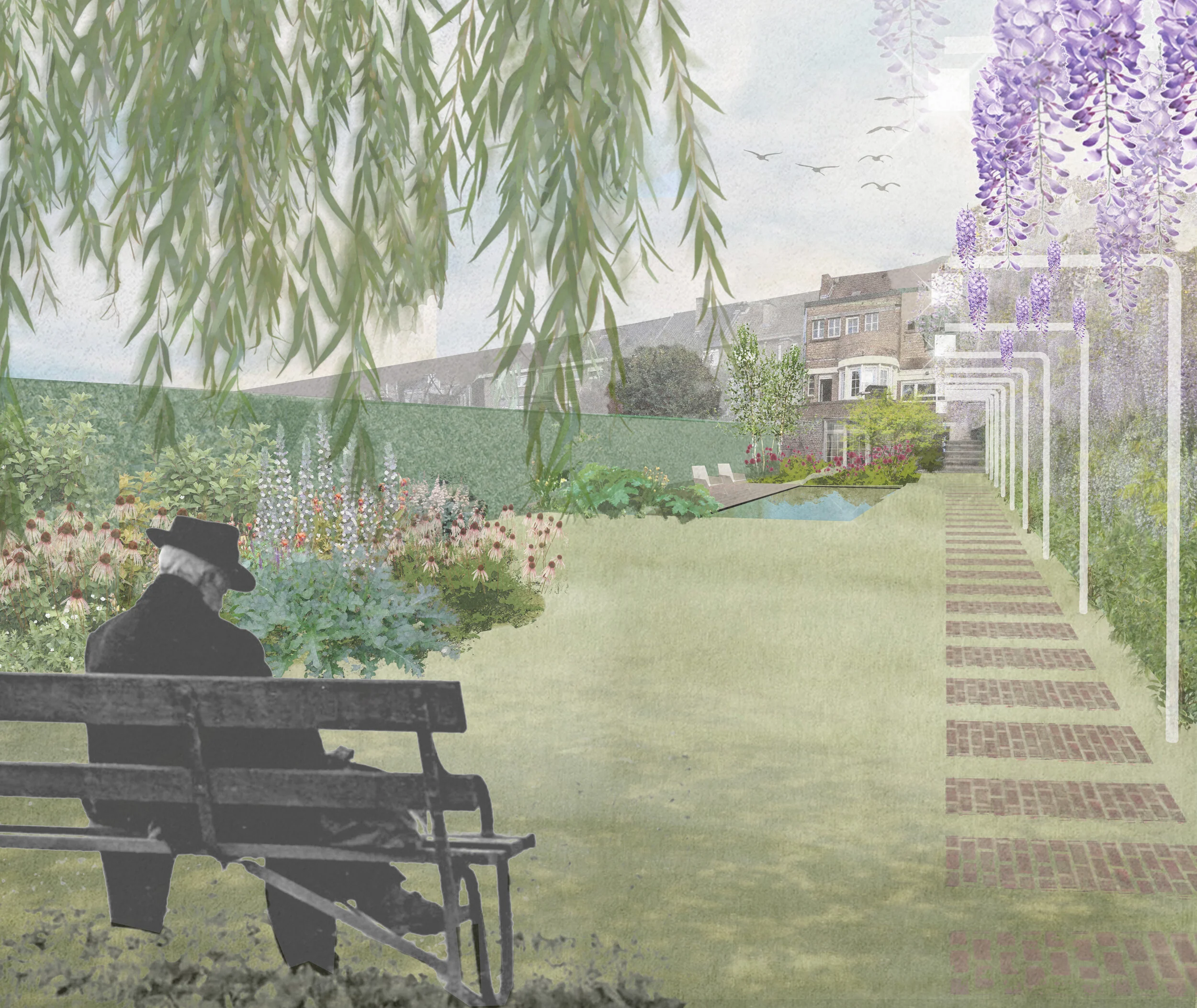 Kessel-Lo, tuin Terloo