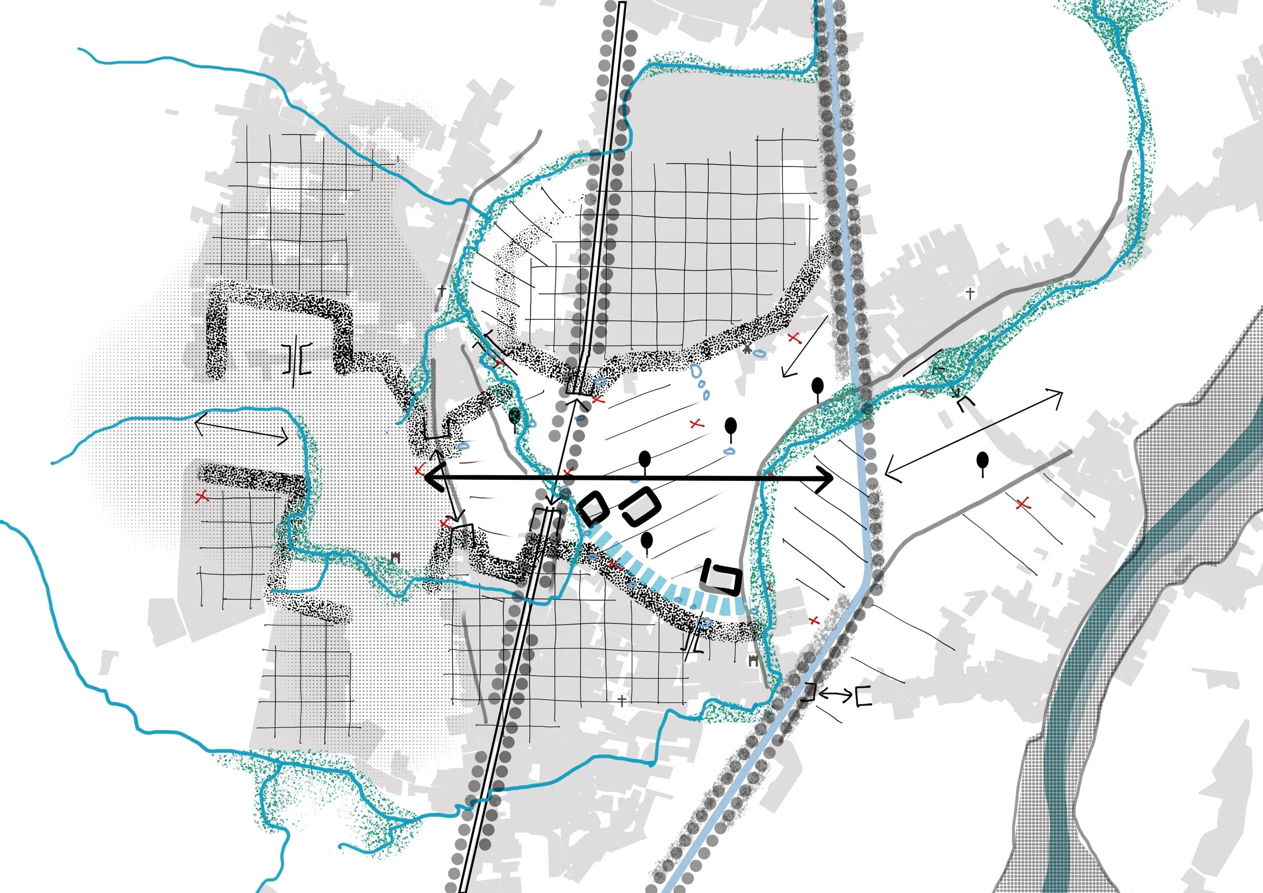 Open ruimte visie voor de corridor in Opgrimbie