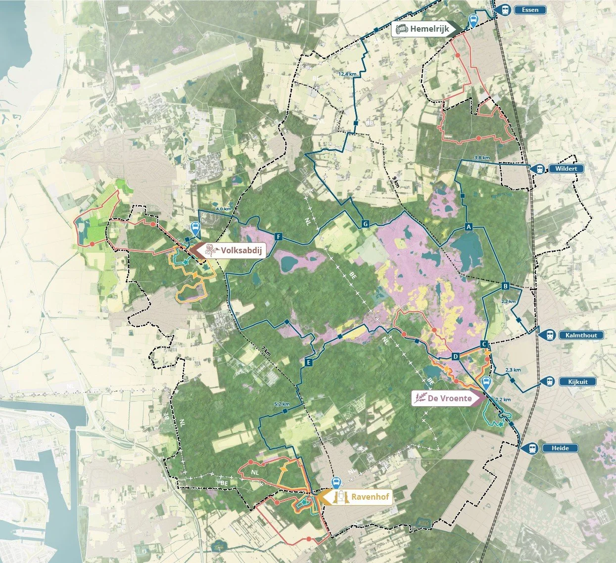 Grenspark Kalmthoutse Heide Spreiden - Onthaal - Huisstijl