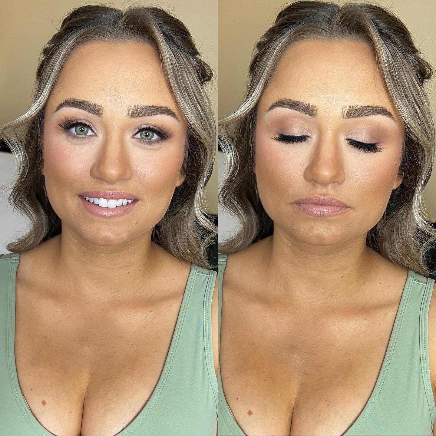 Hair and makeup glam on this momma-to-be!
🩷
~Traditional Hair | Detailed Makeup w/Airbrush &amp; Lashes~