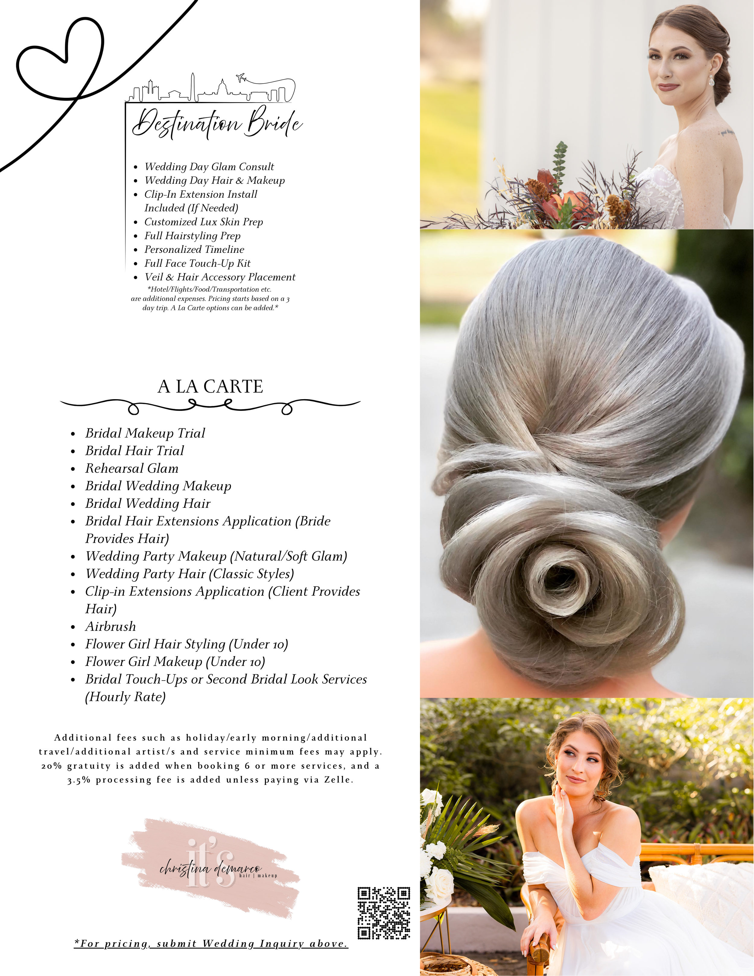 Christina DeMarco Bridal Packages