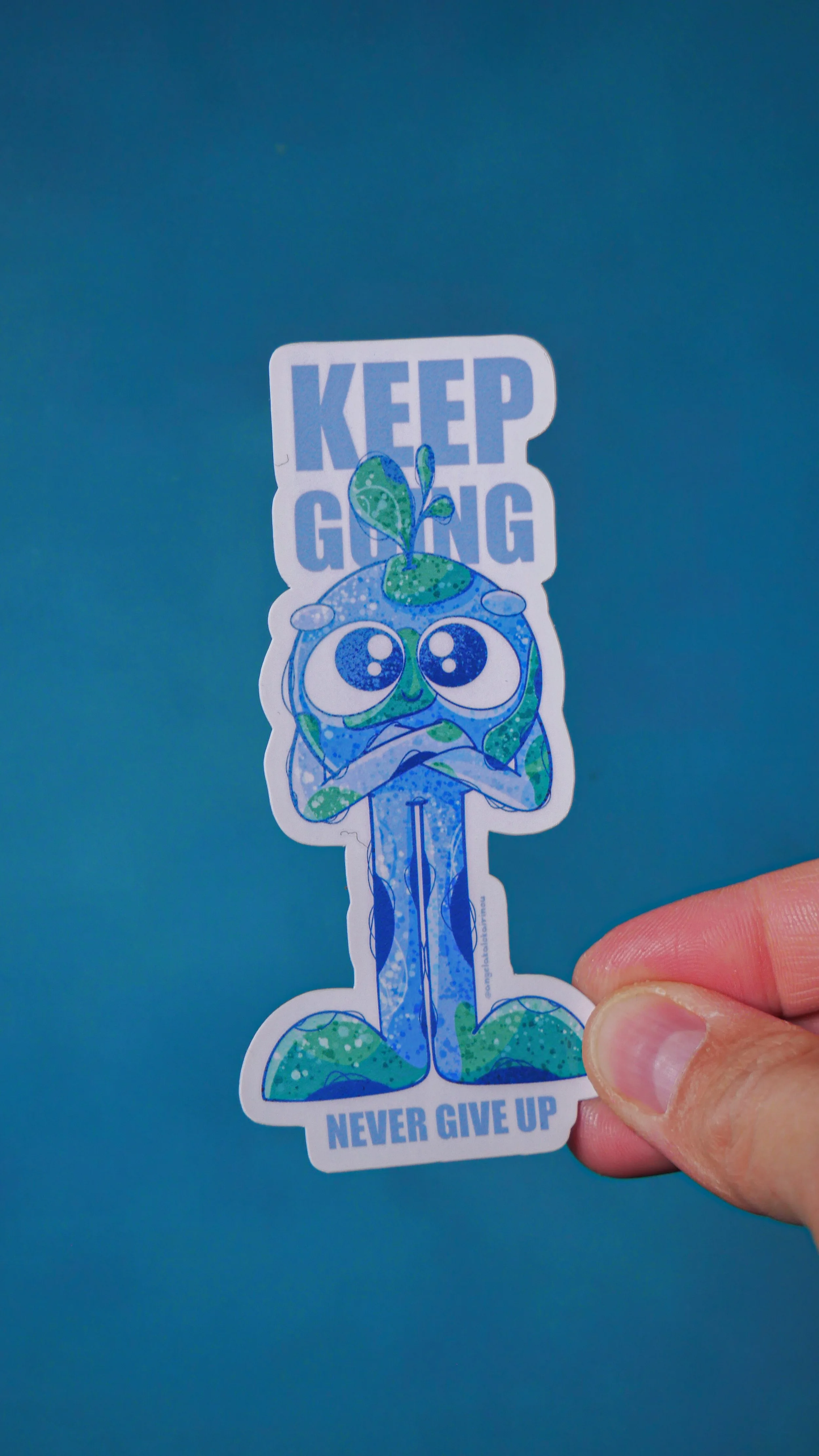 Keep Going Waterproof Sticker
