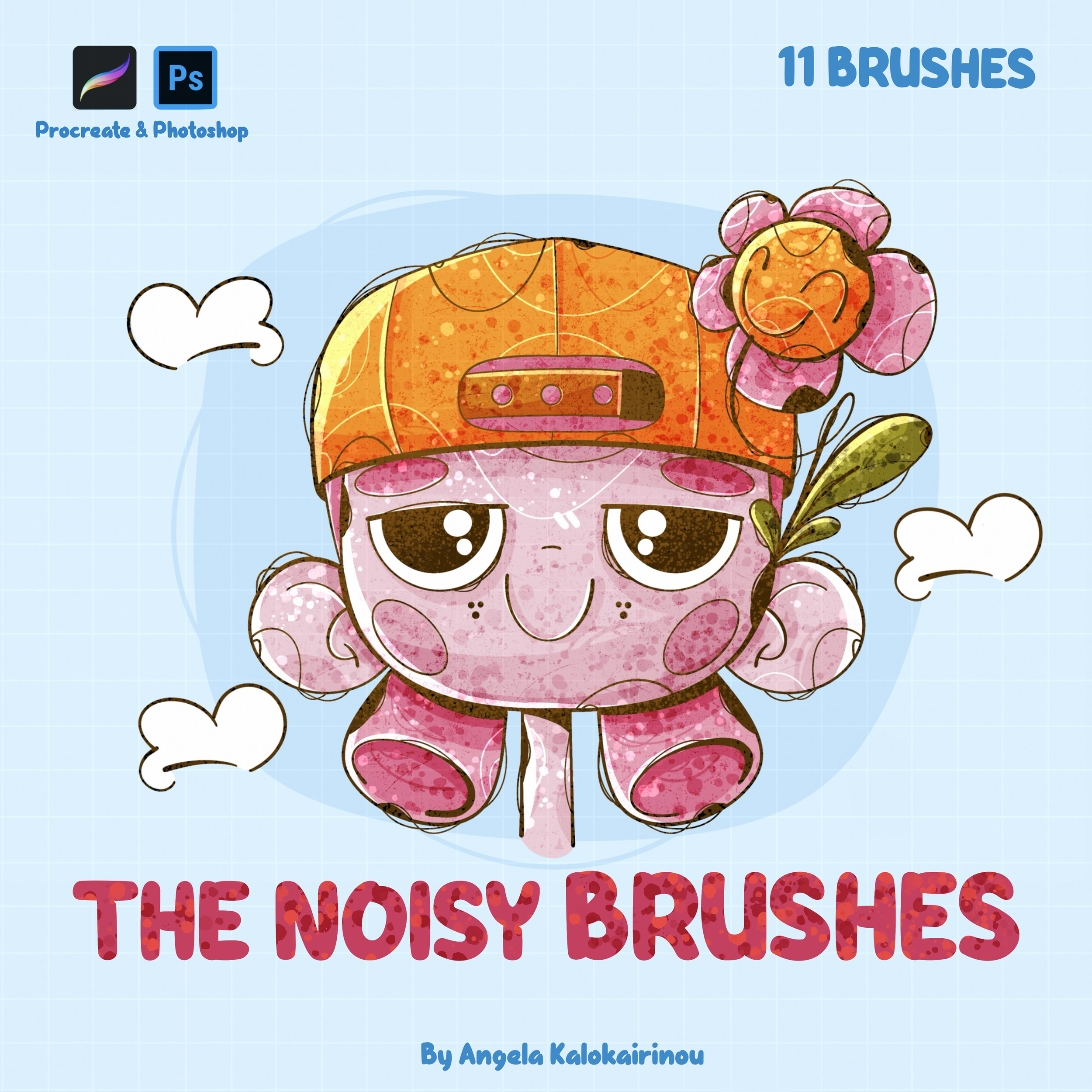The Noisy Brushes  For Procreate and Photoshop