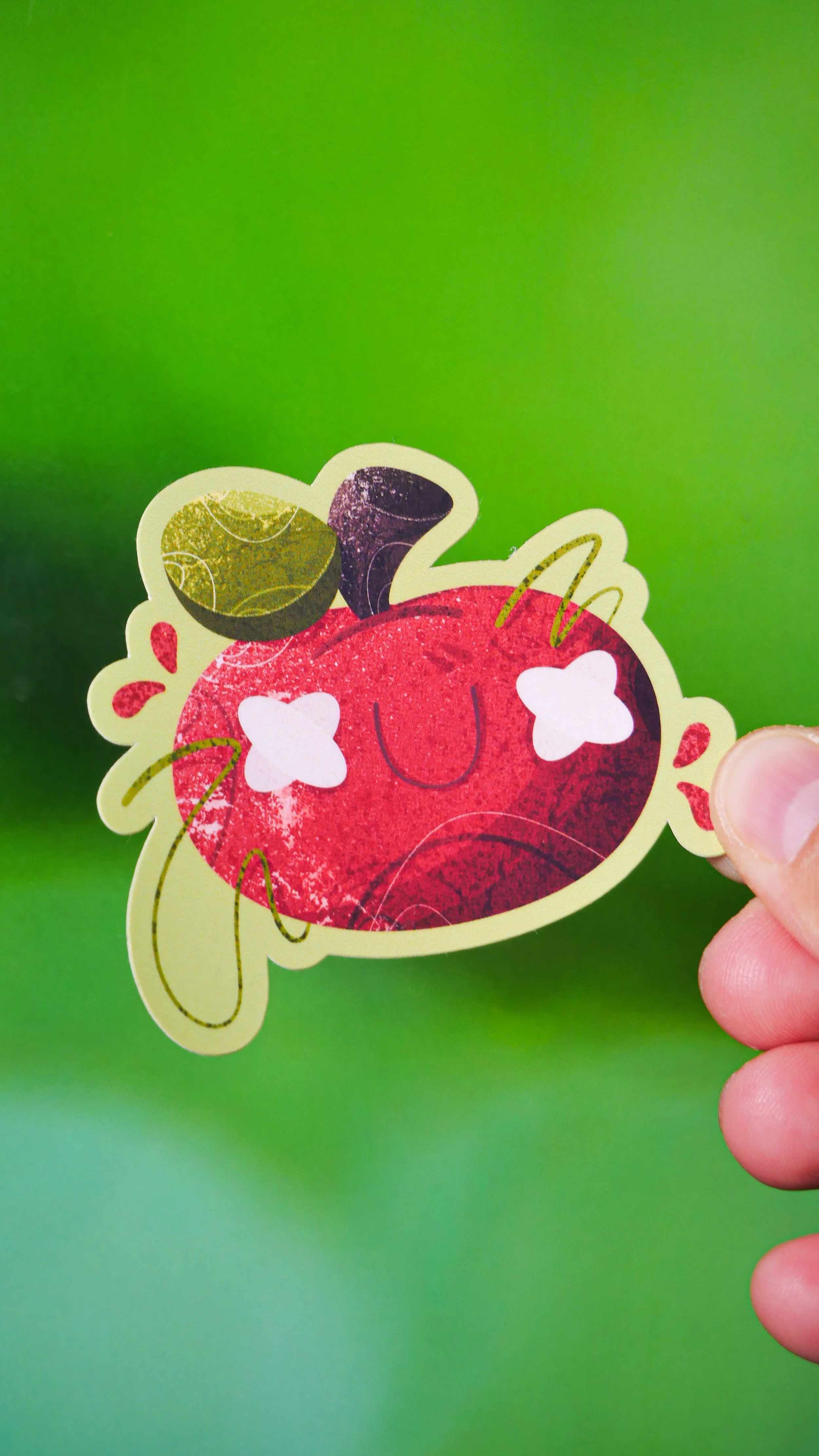 Apple Waterproof Sticker