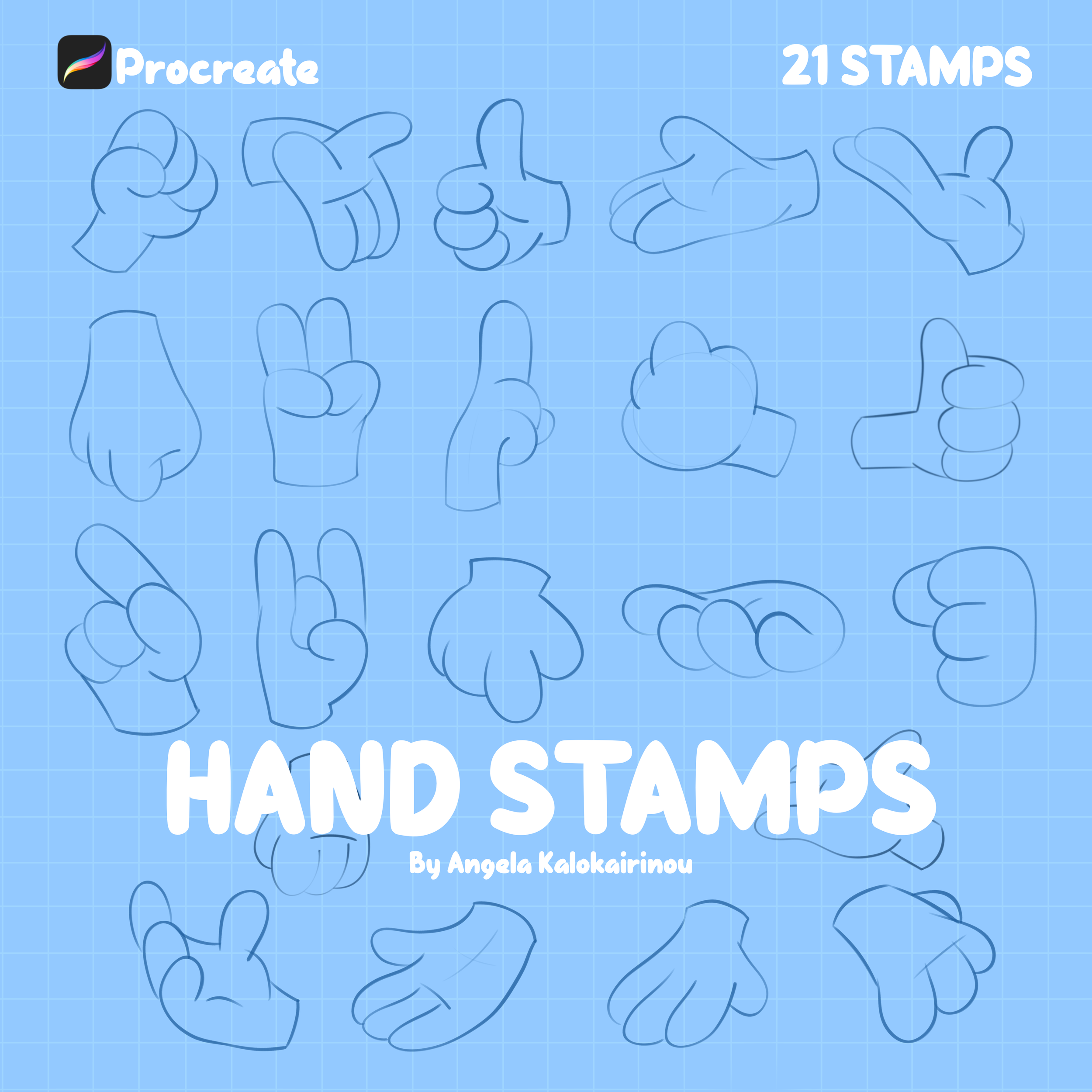 Hand Stamps for Procreate