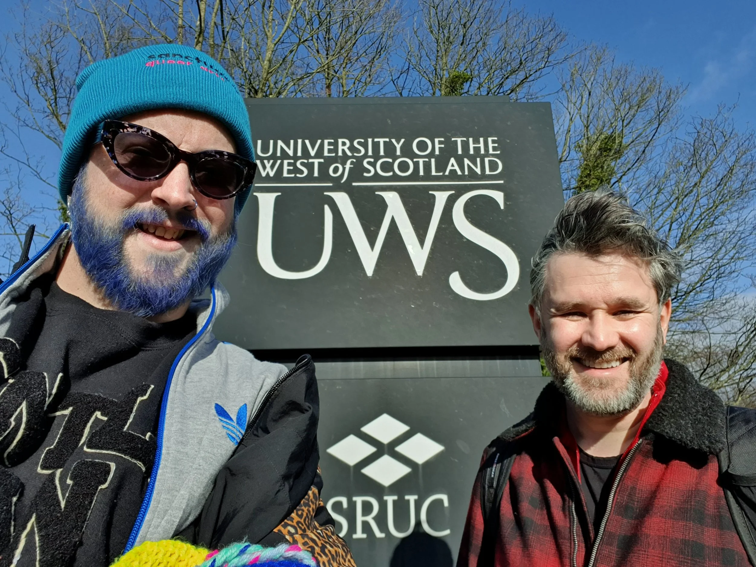 Drew Taylor-Wilson and Fraser MacLeod at UWS