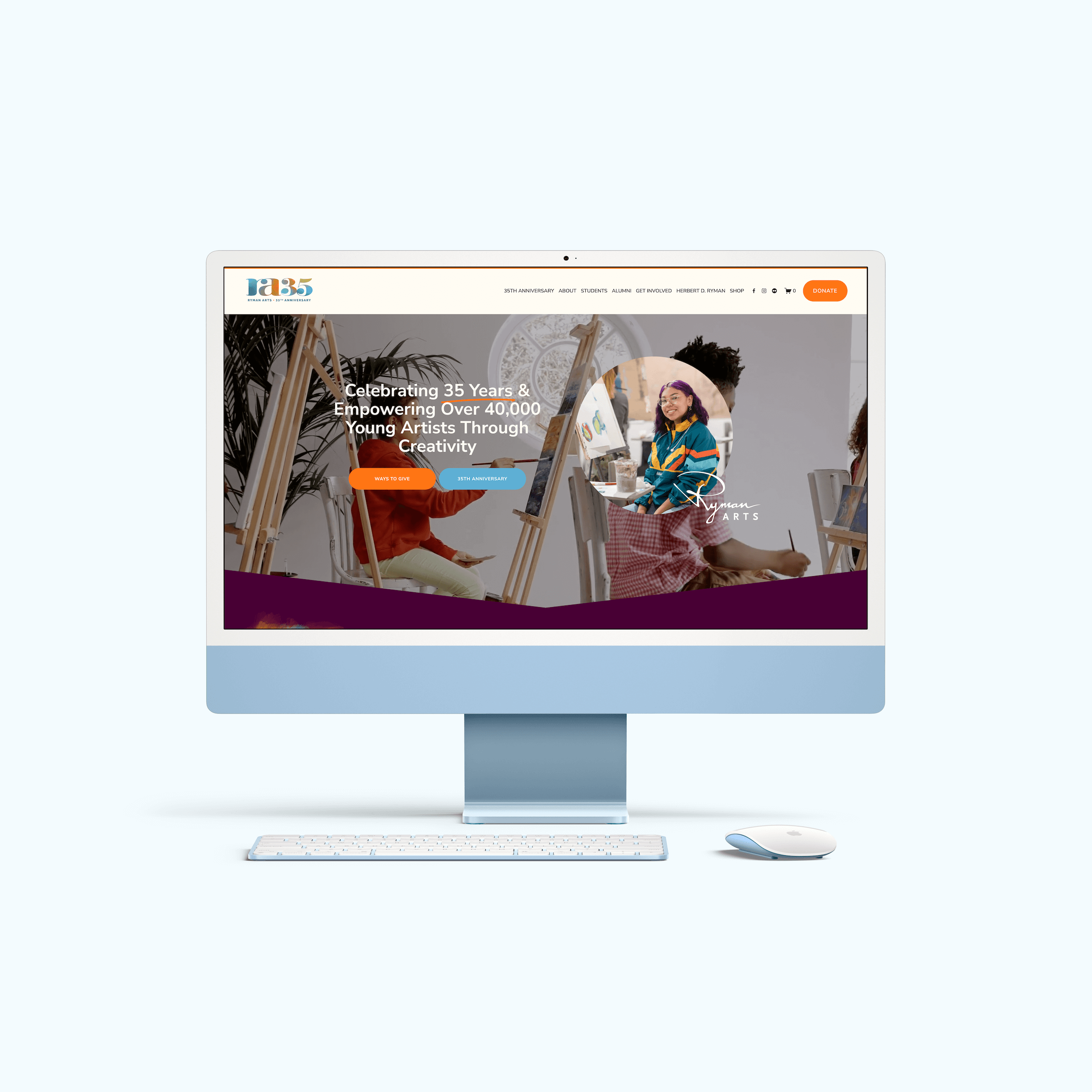 Squarespace Website Design For California Arts Nonprofit