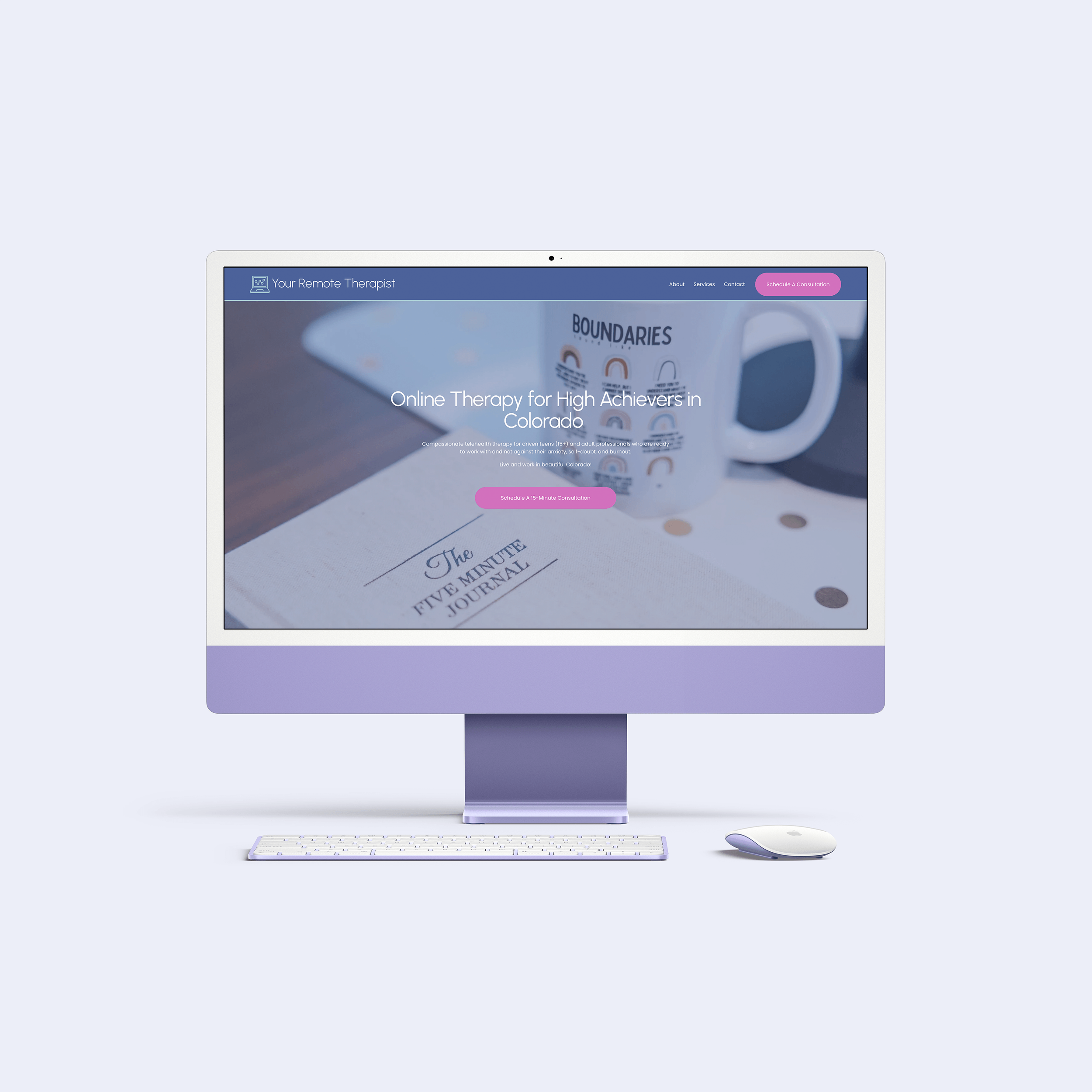 Squarespace Website Design For Colorado Telehealth Therapist