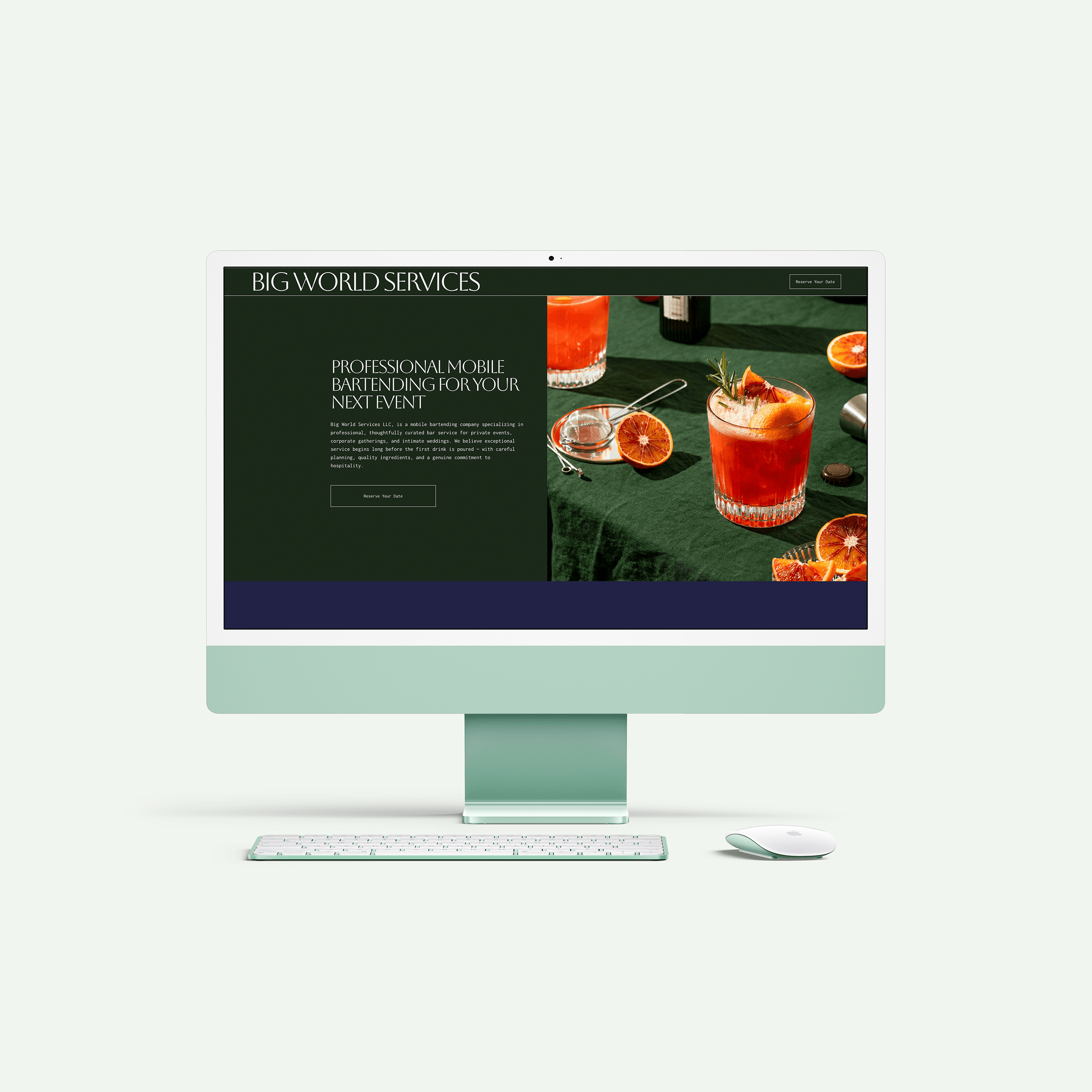 Squarespace Website for Mobile Bartender