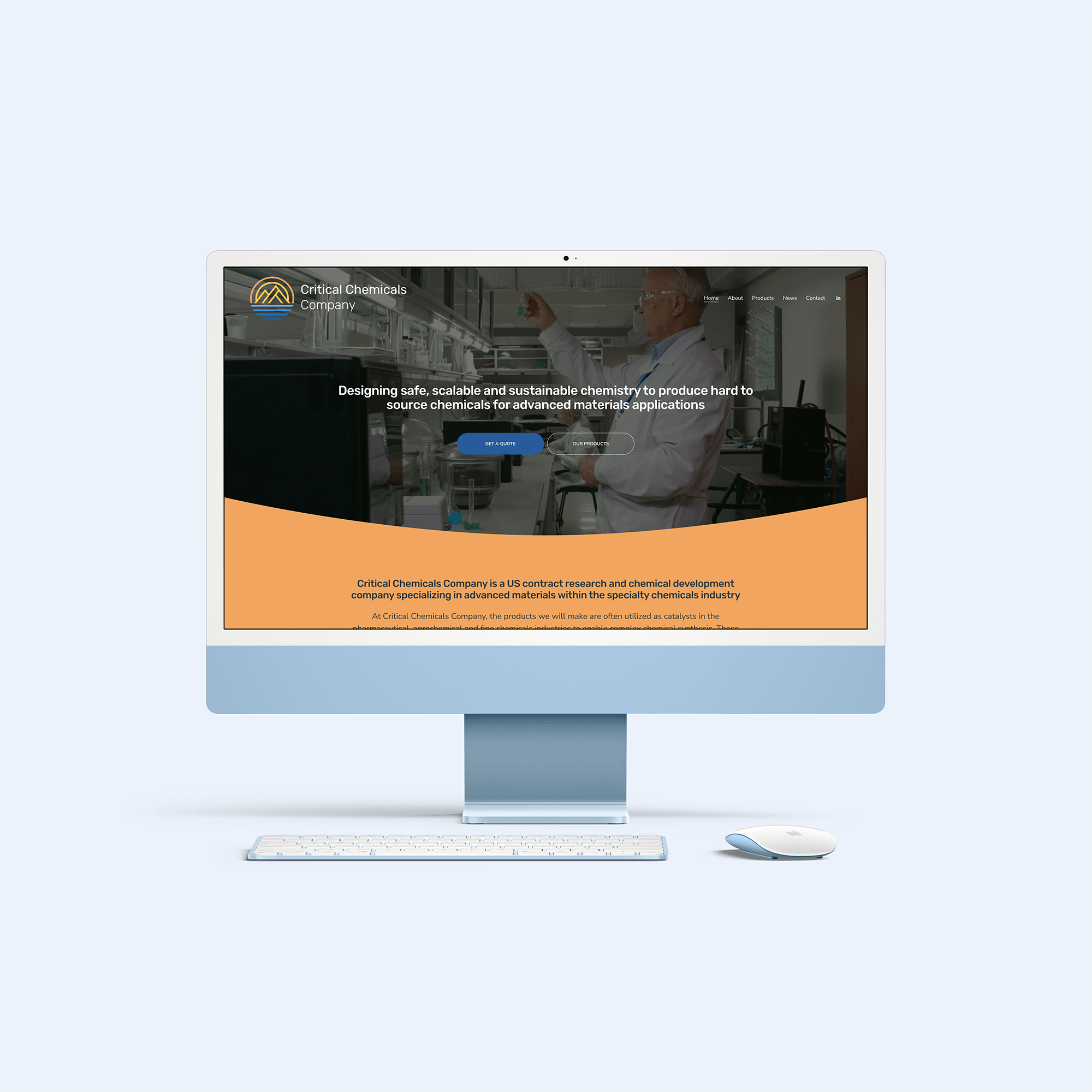 Squarespace Website Design For Colorado Chemical Company