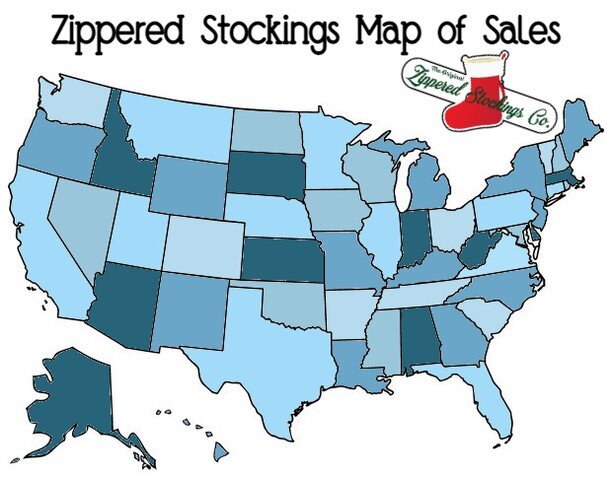 I've officially sold my stockings in all 50 states! Its so rewarding to complete this map. The last time I shared this I only had 15 states filled in. I'm so excited for this holiday season 🎄

#shopsmall #shoplocal #handmade #christmas #usa #madeinu