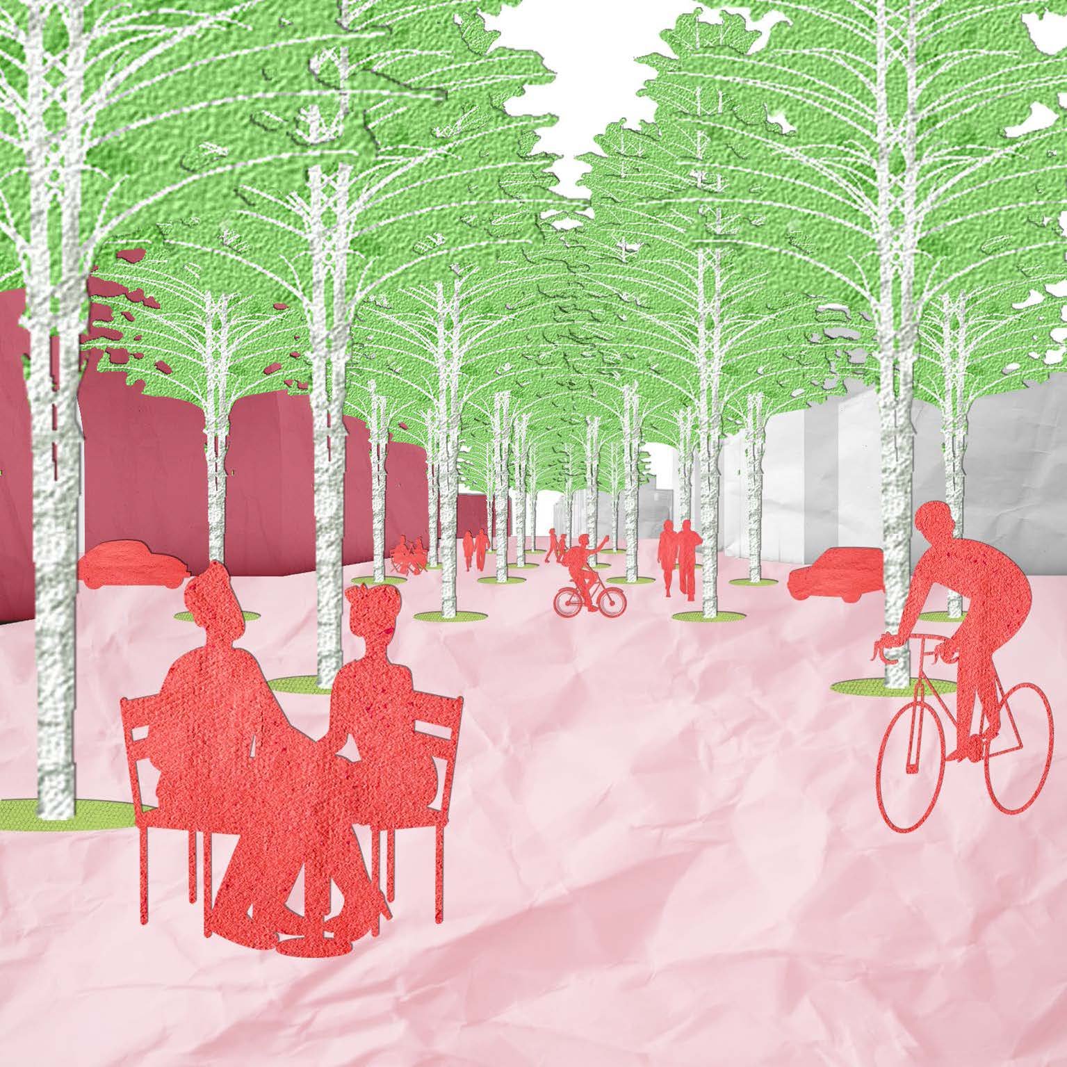 Concept collage: 3rd Avenue surface