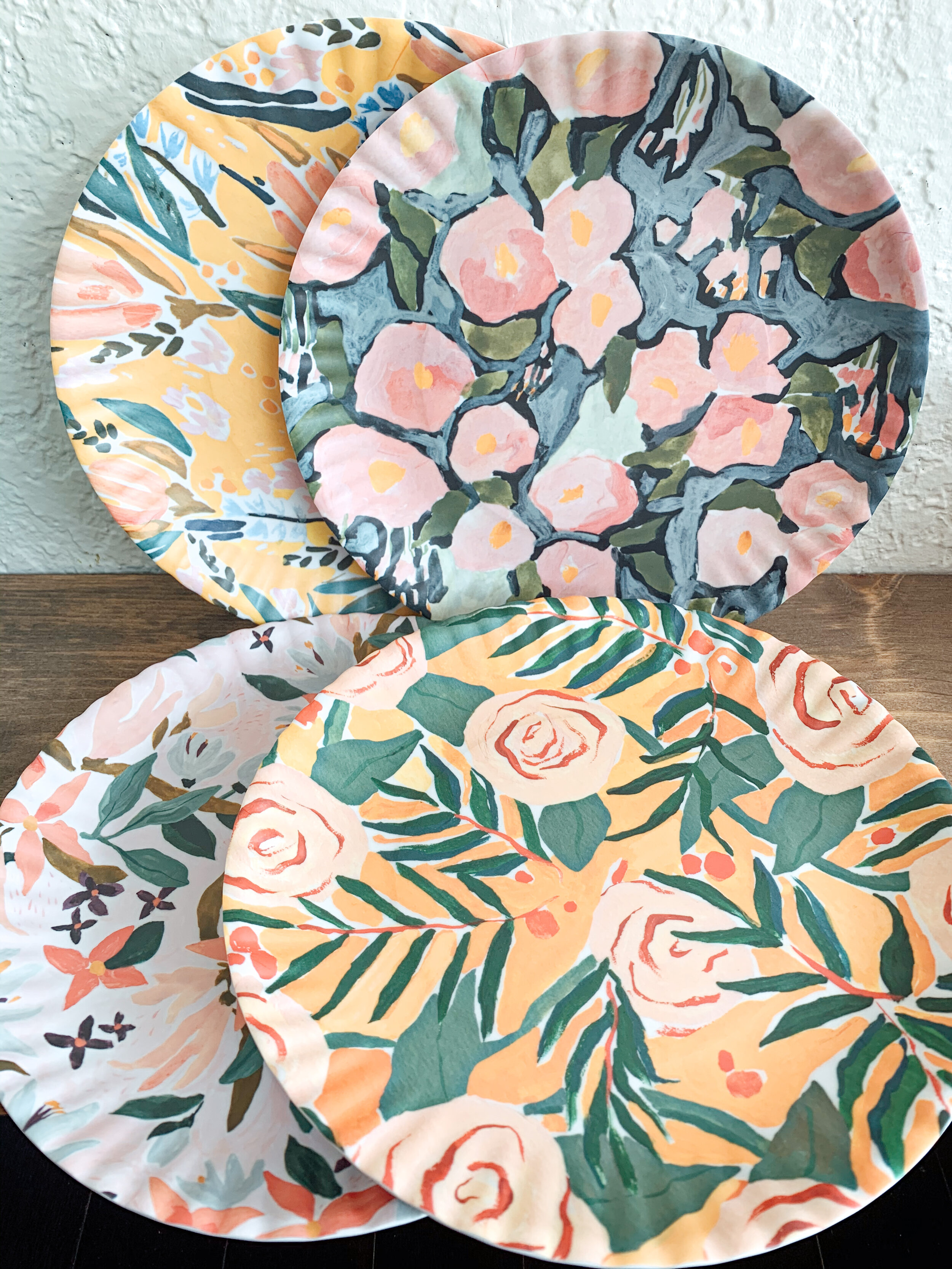 Floral "Paper" Plates