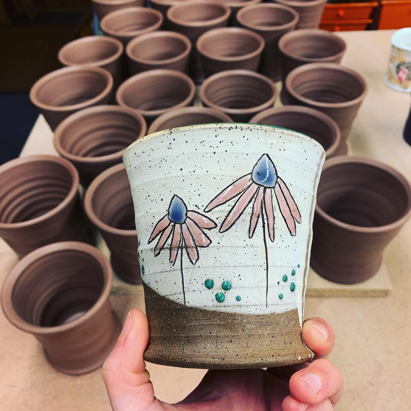 new coneflower mugs in the works!