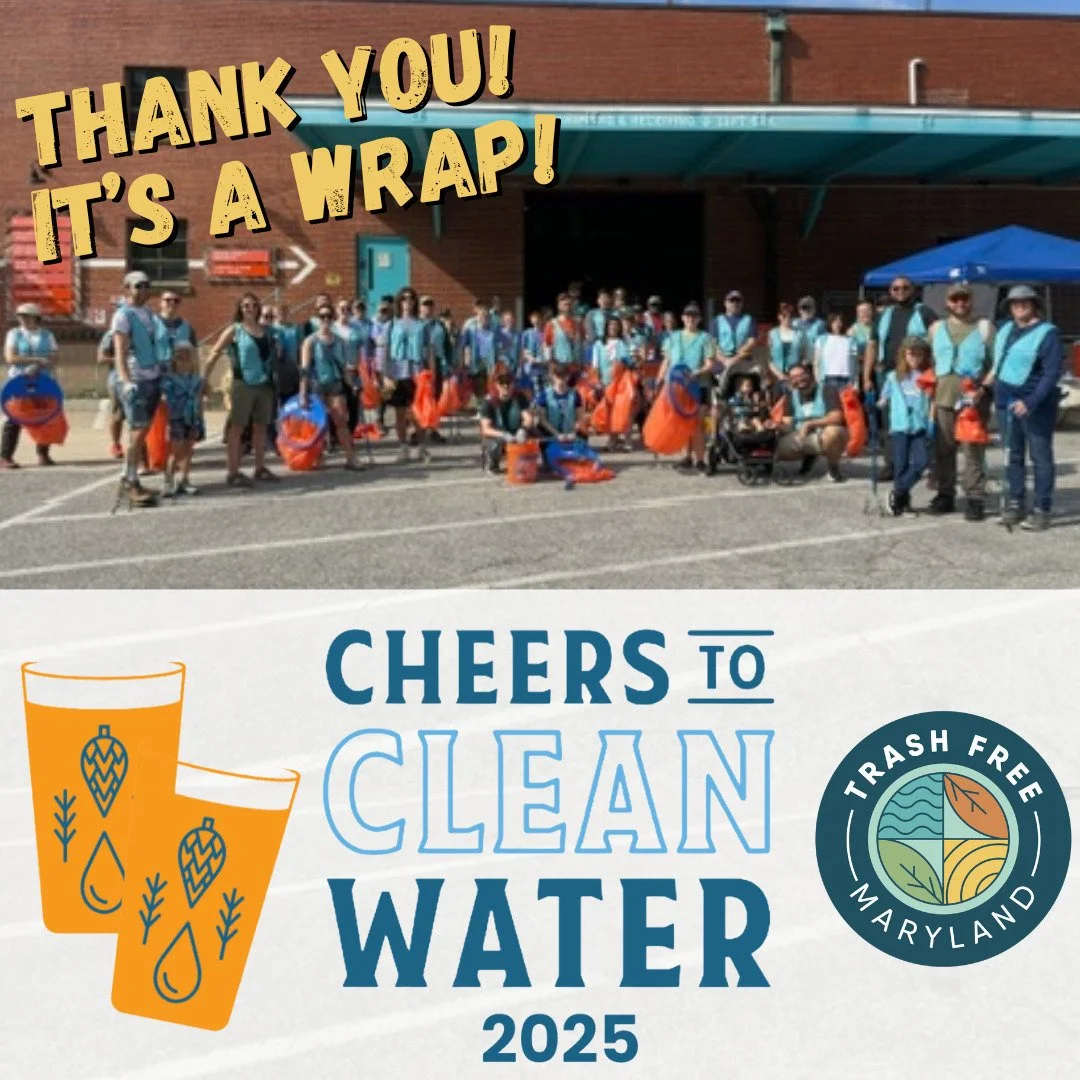 Thank you volunteers, supporters, and trash heroes! Cheers to Clean Water Baltimore is in the bag! 

You joined volunteers worldwide participating in cleanups today to keep trash and plastic litter from reaching our oceans. #cleanupday #internationac
