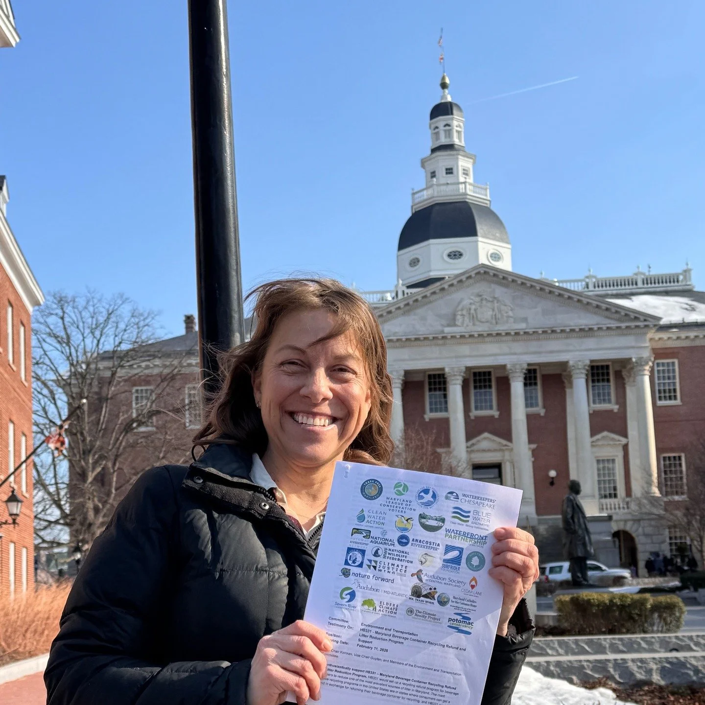 We testified in Annapolis this week on behalf of our coalition of anti-litter and watershed protection groups calling for a Maryland Recycling Refund and Litter Reduction Program ("Bottle Bill") now! 

Over 5 billion beverage containers are