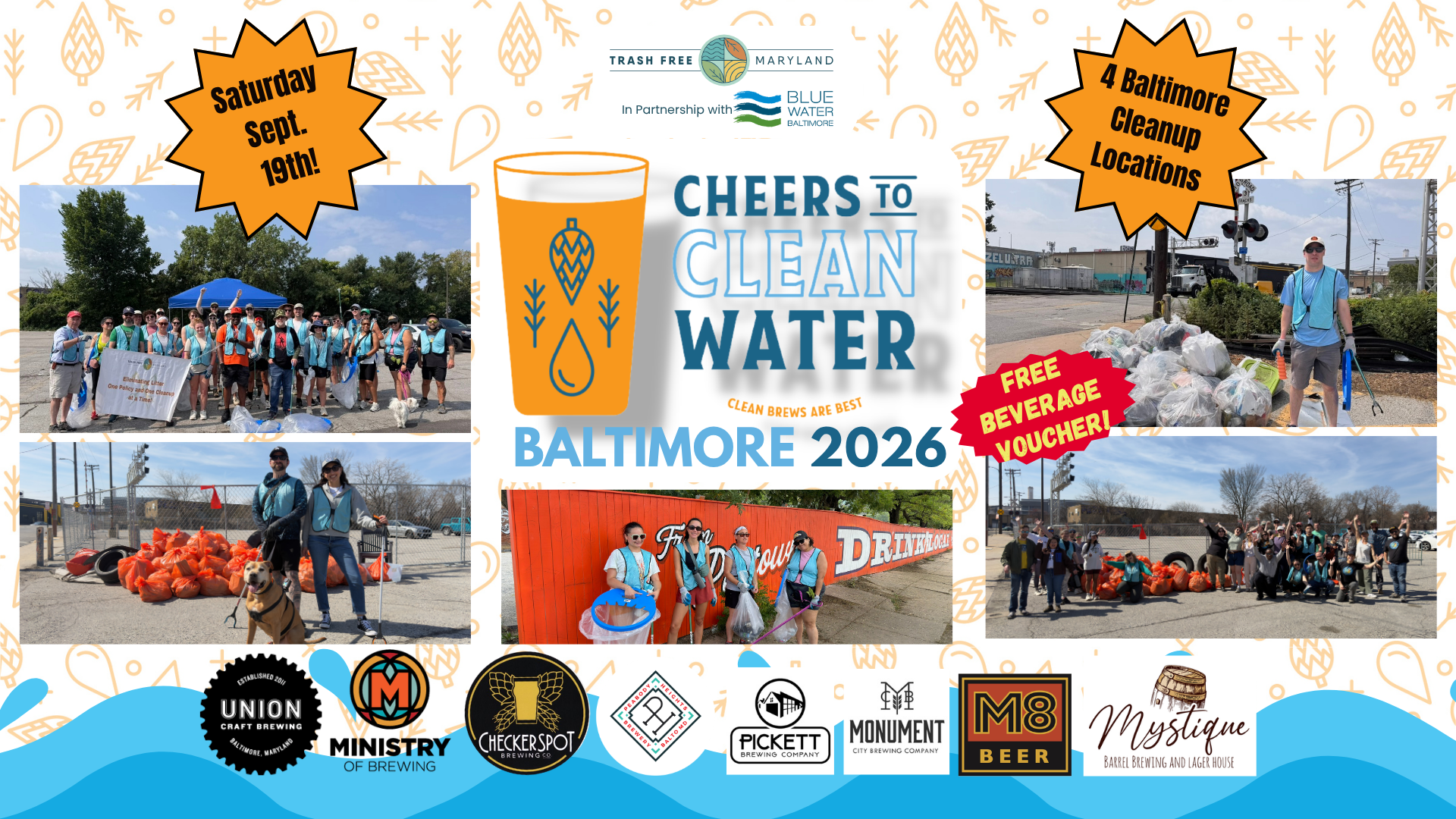 Cheers to Clean Water Baltimore, Sept. 19th, 2026!