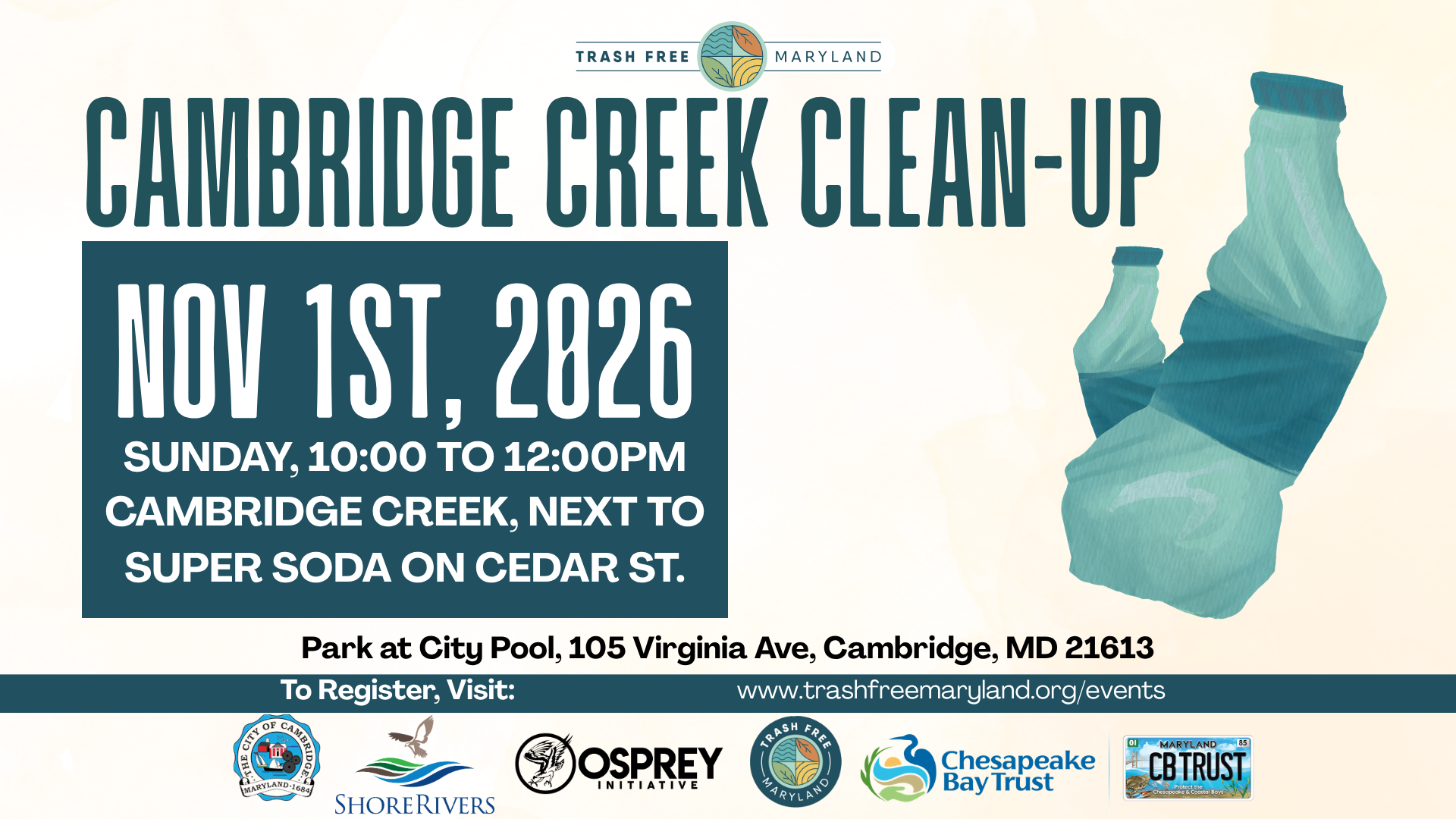 Cambridge, MD, Clean Up, Nov. 1st, 2026!