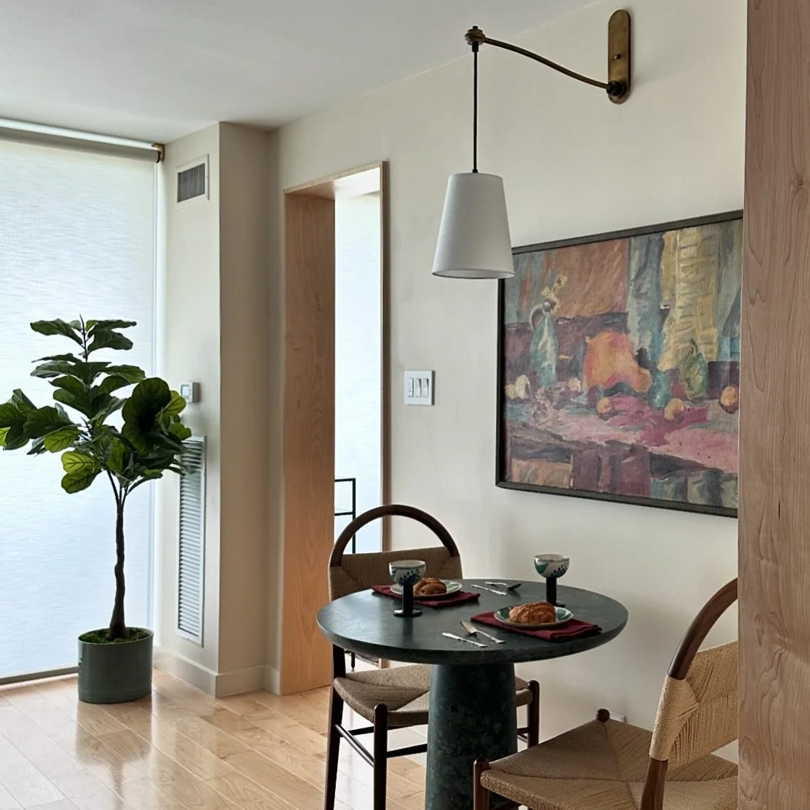 Getting a project over the finish line and fully complete is nothing short of a labor of love. The final layer of styling takes multiple 8-hour days for our whole team, using some items from our clients and some new items to help make the new space t