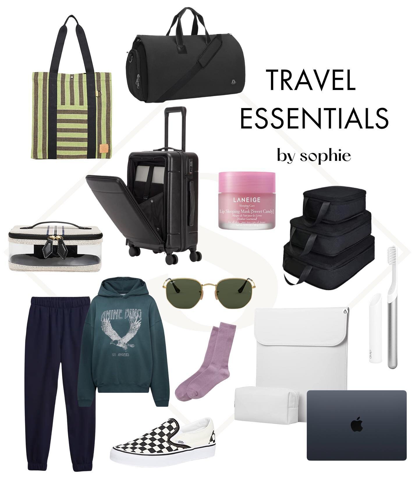 The right travel essentials make packing fun! Here are a few of my must-have travel items 🤗 Link in bio to shop!